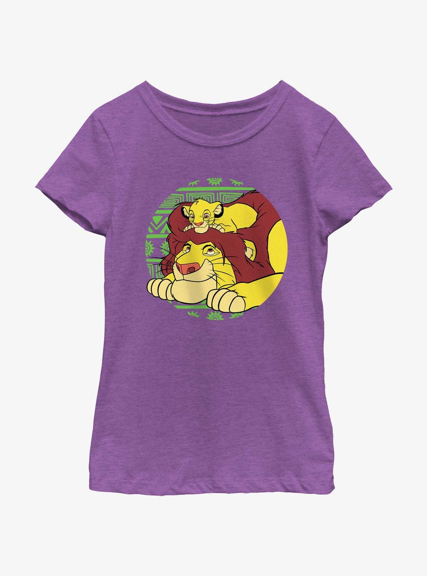 Disney The Lion King Father And Son Circle Youth Girls T-Shirt, PURPLE BERRY, hi-res