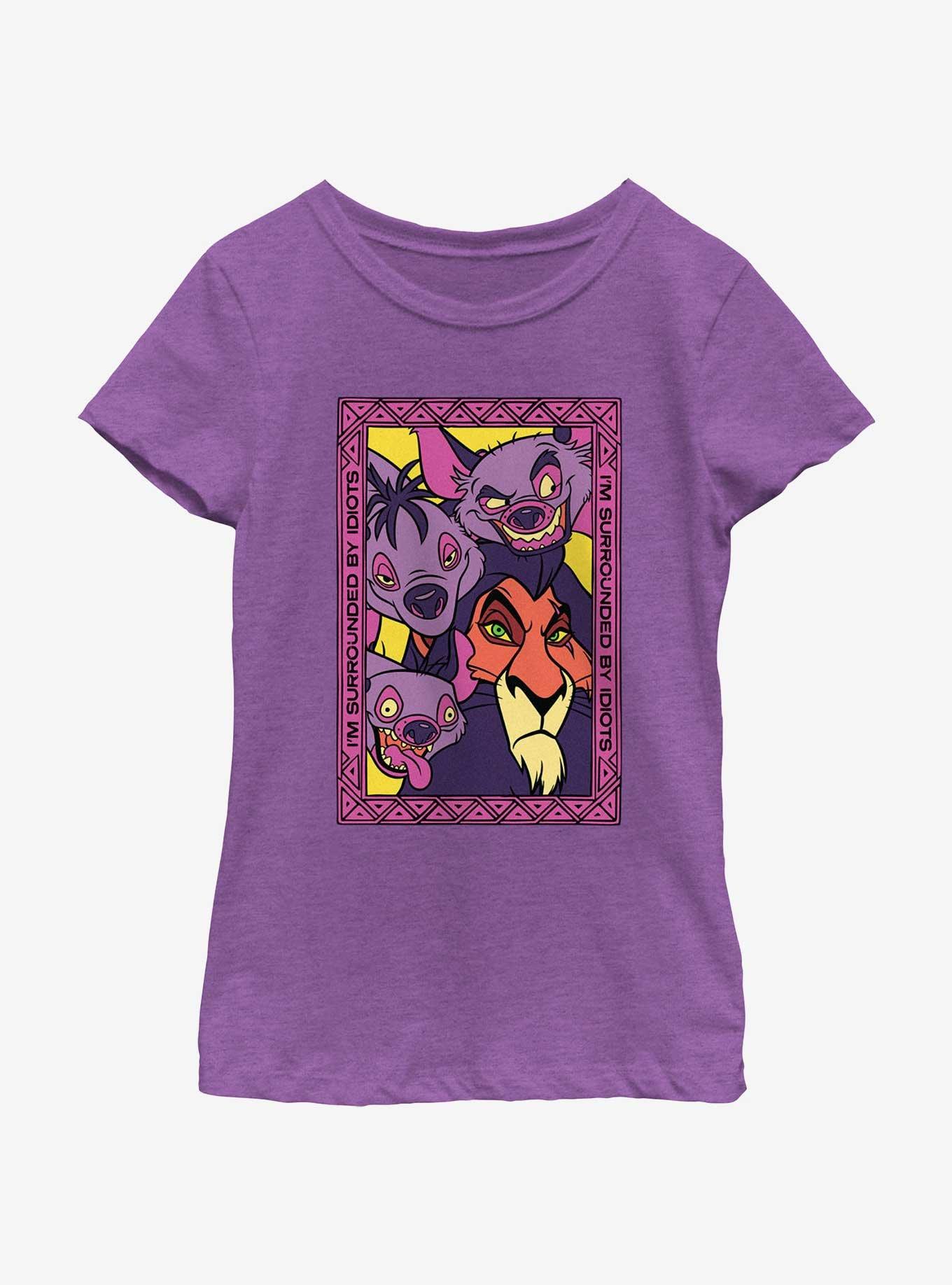 Disney The Lion King Scar and Hyenas Frame Youth Girls T-Shirt, , hi-res