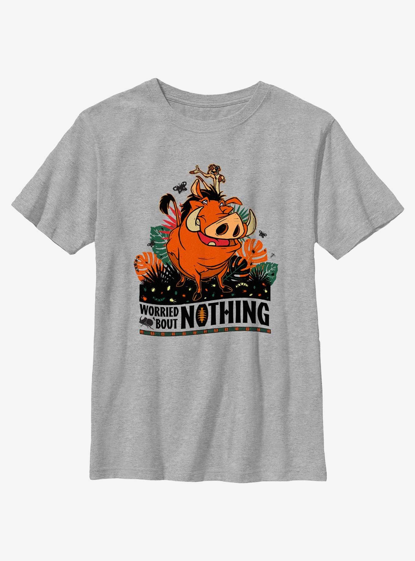 Disney The Lion King Worried Bout Nothing Portrait Youth T-Shirt, ATH HTR, hi-res