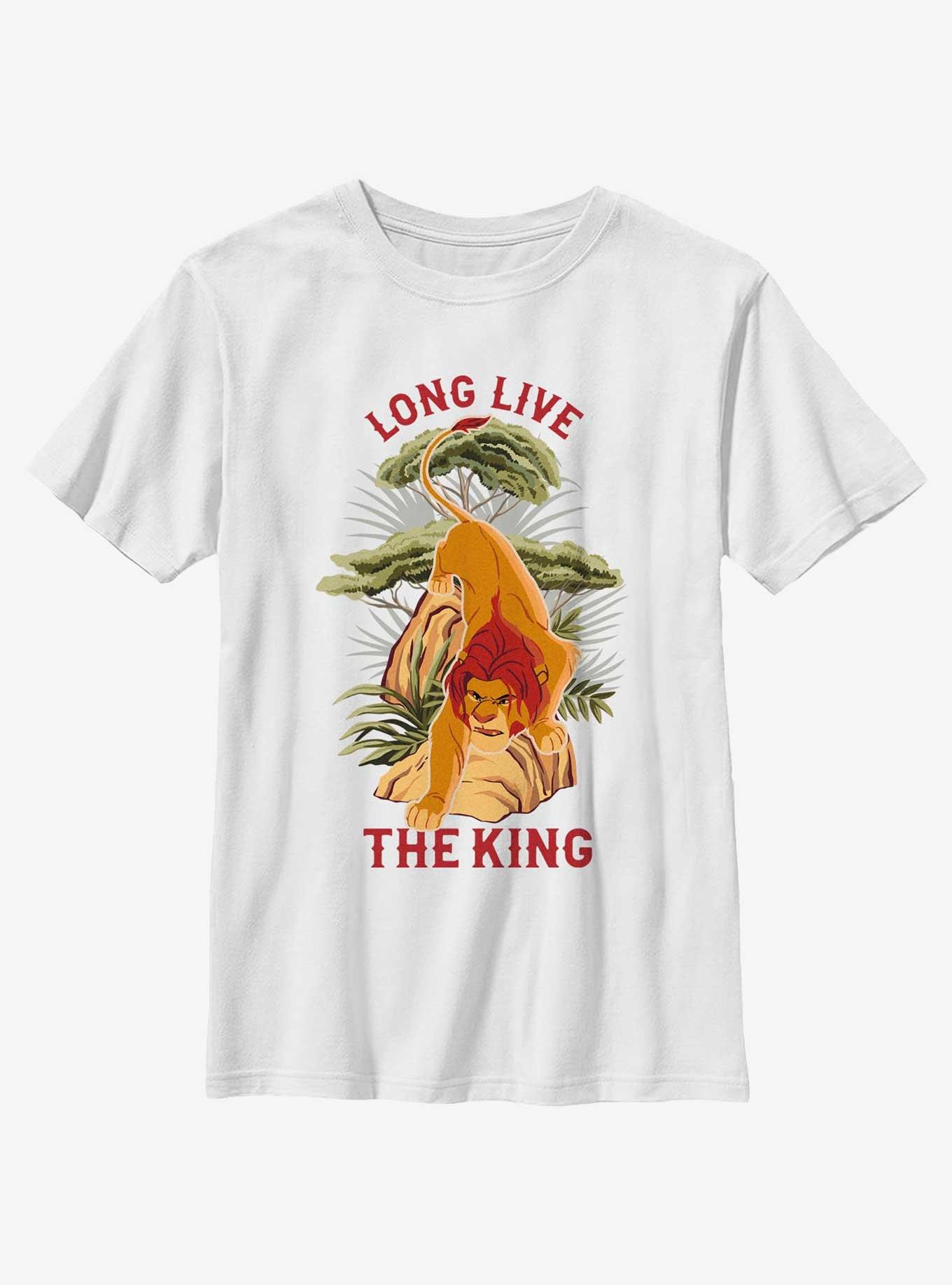 Disney The Lion King Long Live The King Youth T-Shirt, WHITE, hi-res