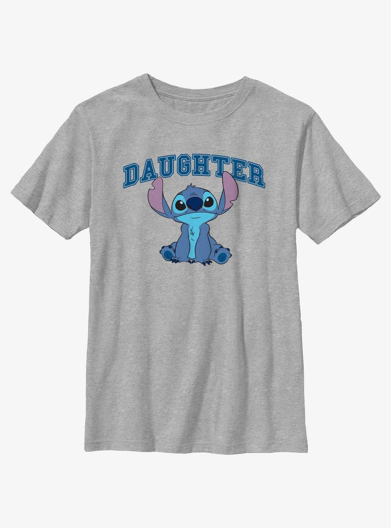 Disney Lilo & Stitch Daughter Stitch Sitting Youth T-Shirt, ATH HTR, hi-res