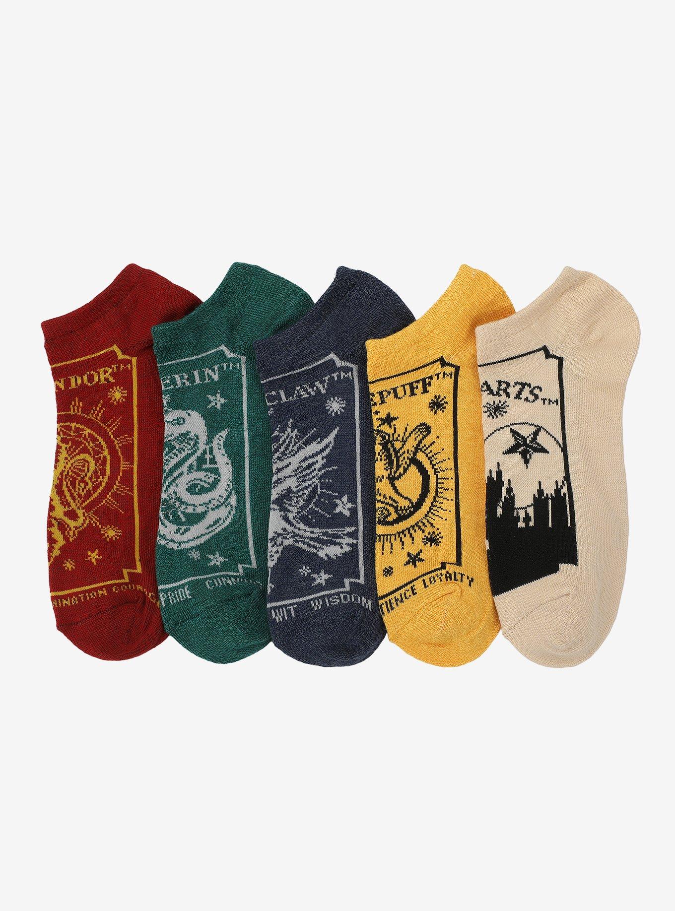 Harry Potter Celestial House Mascot No-Show Socks 5 Pair, , hi-res