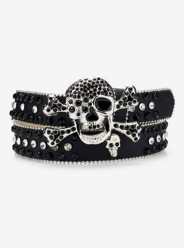 小物 00s share spirit skull belt ZHIZHOUNEY Skull Buckle PU Belt For Women 2000s Subcultures