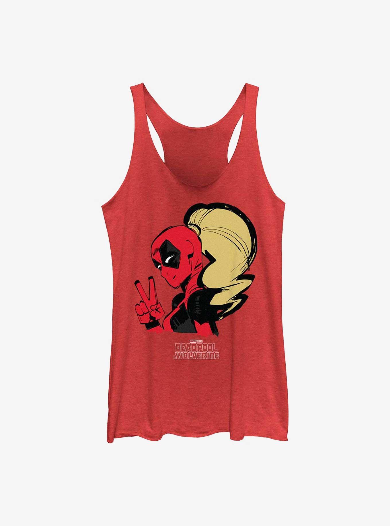 Marvel Deadpool & Wolverine Lady Deadpool Peace Girls Tank, , hi-res