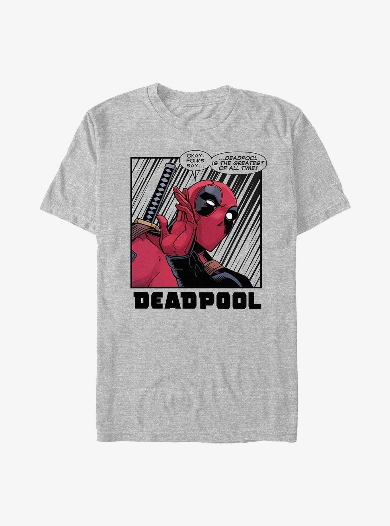 Marvel Deadpool Comic Frame T-Shirt, ATH HTR, hi-res