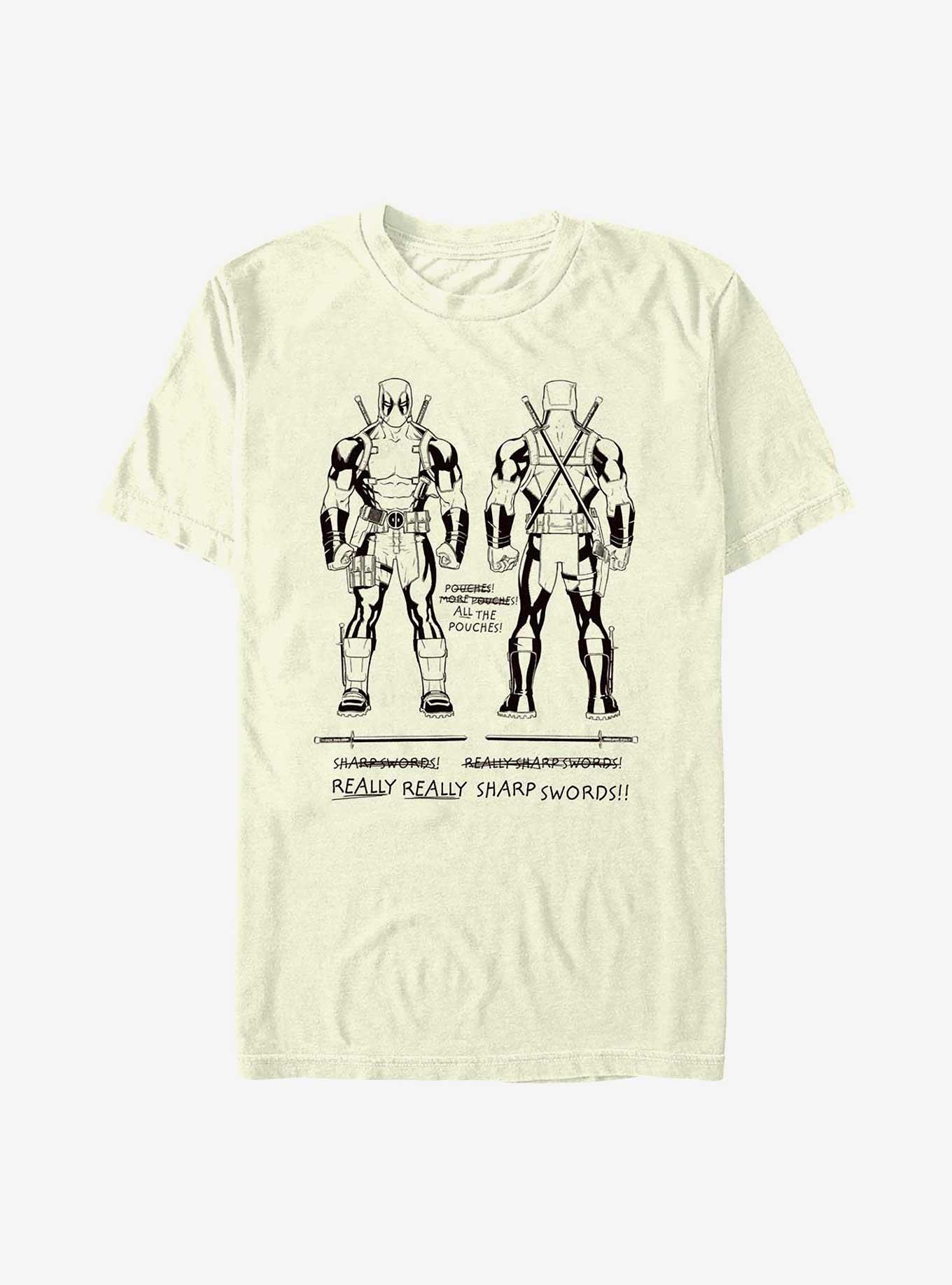 Marvel Deadpool Really Sharp Swords T-Shirt