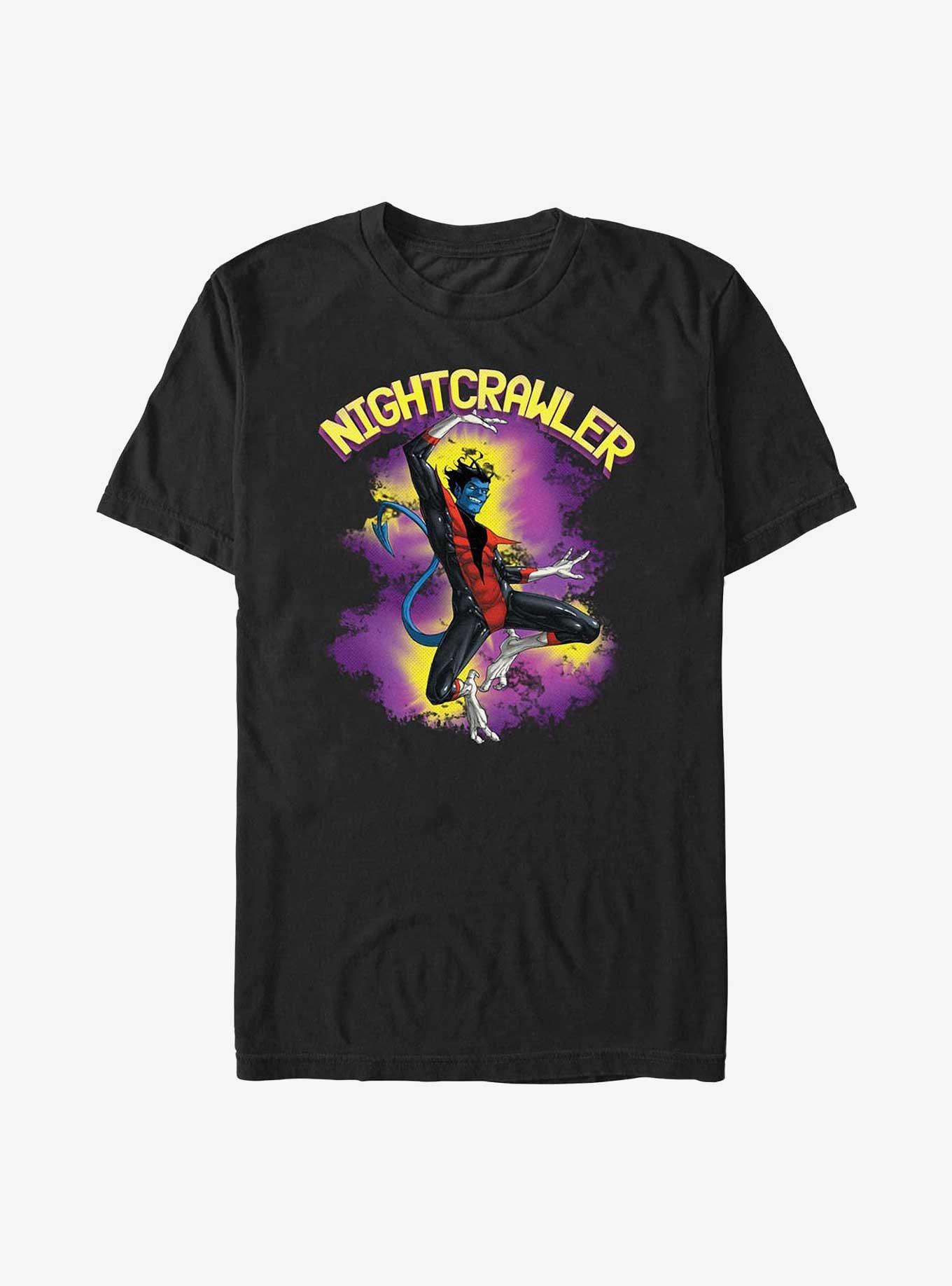 X-Men Nightcrawler Leap T-Shirt, BLACK, hi-res