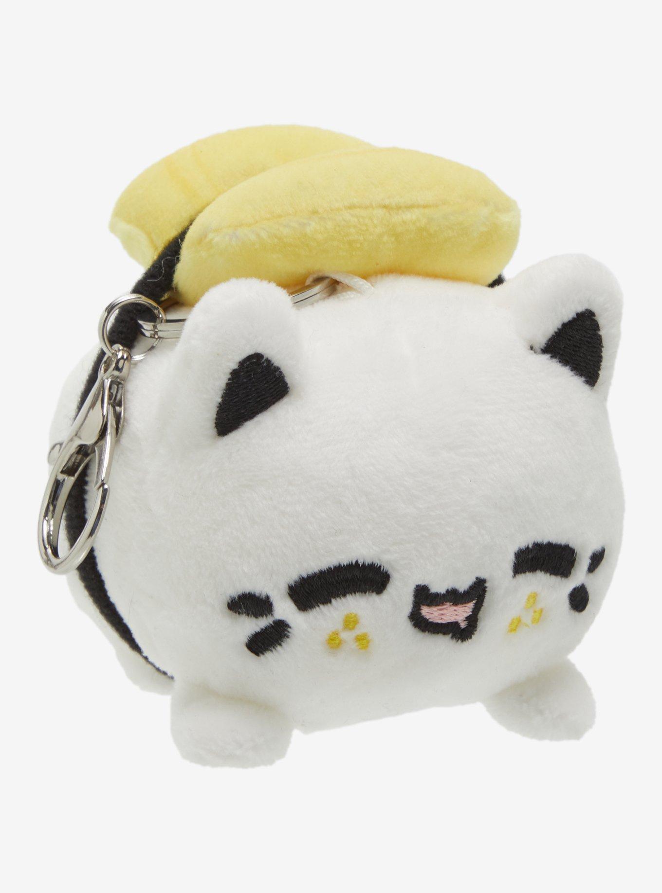 Tasty Peach Tamago Sushi Meowchi Keychain Plush, , hi-res