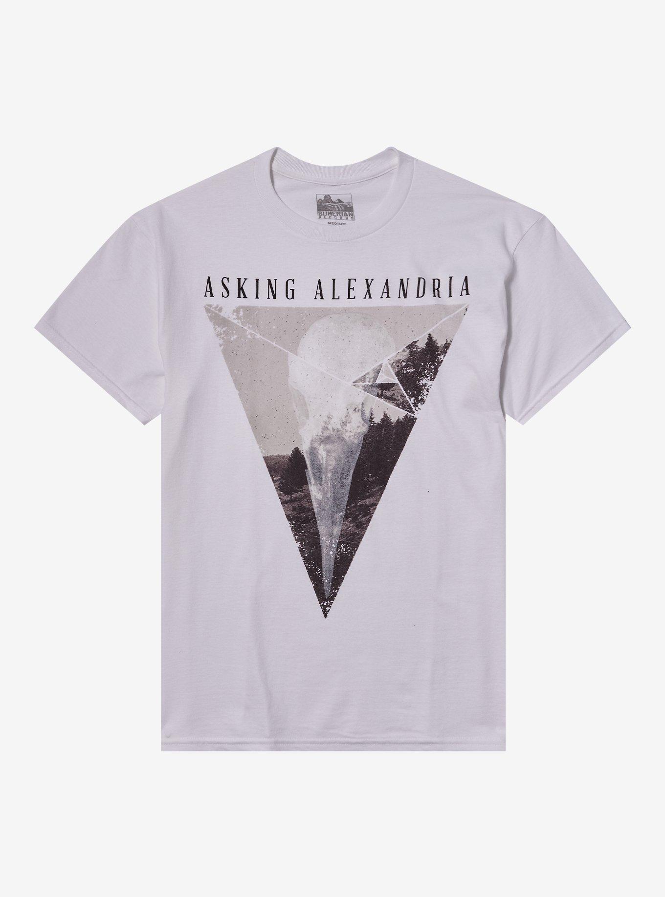 Asking Alexandria Bird Skull T-Shirt, , hi-res