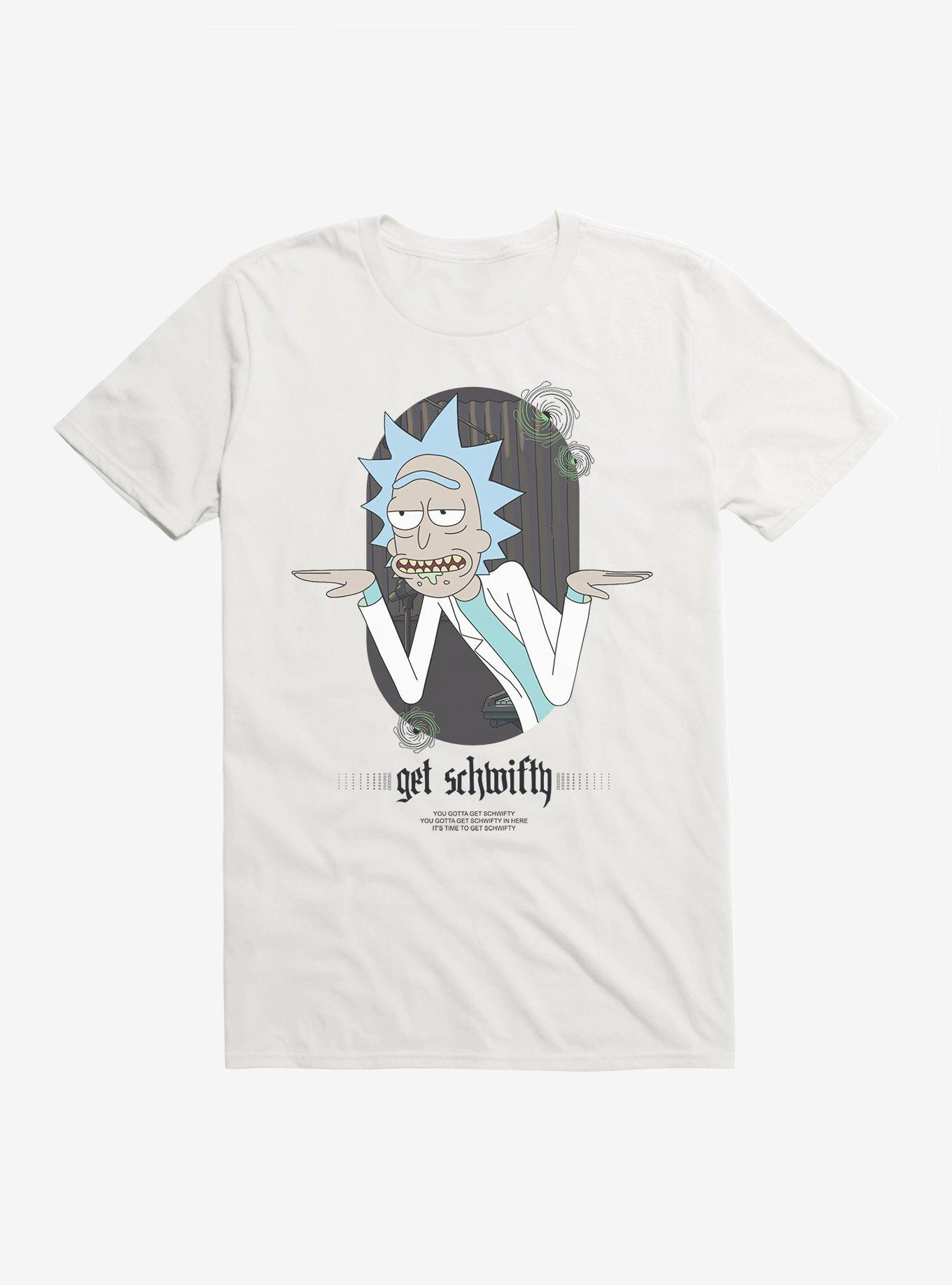 Rick And Morty Get Schwifty T-Shirt WHITE BoxLunch