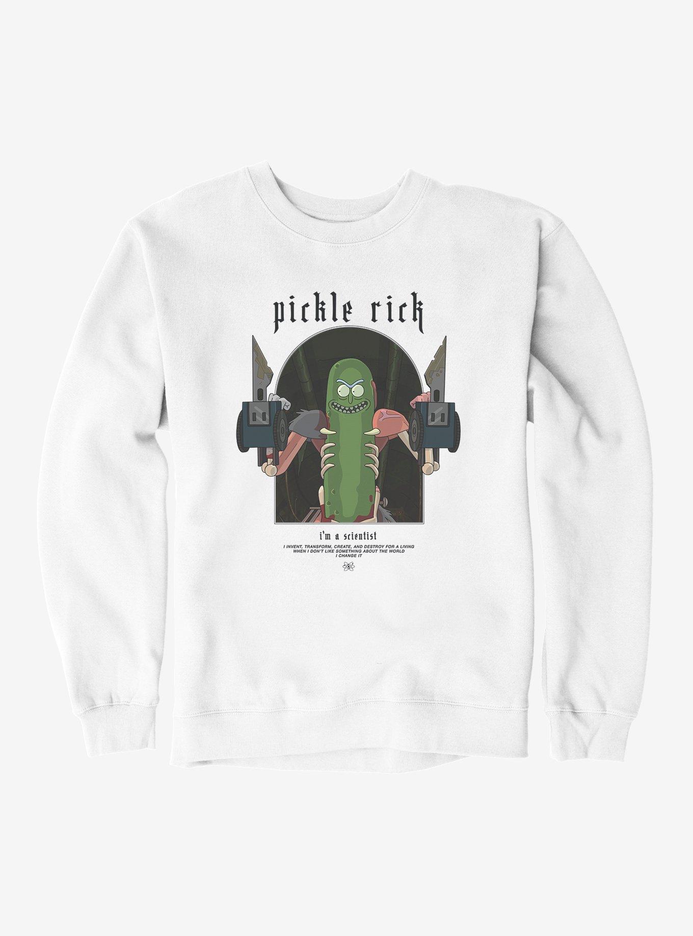 Rick And Morty Pickle Rick Sweatshirt, , hi-res