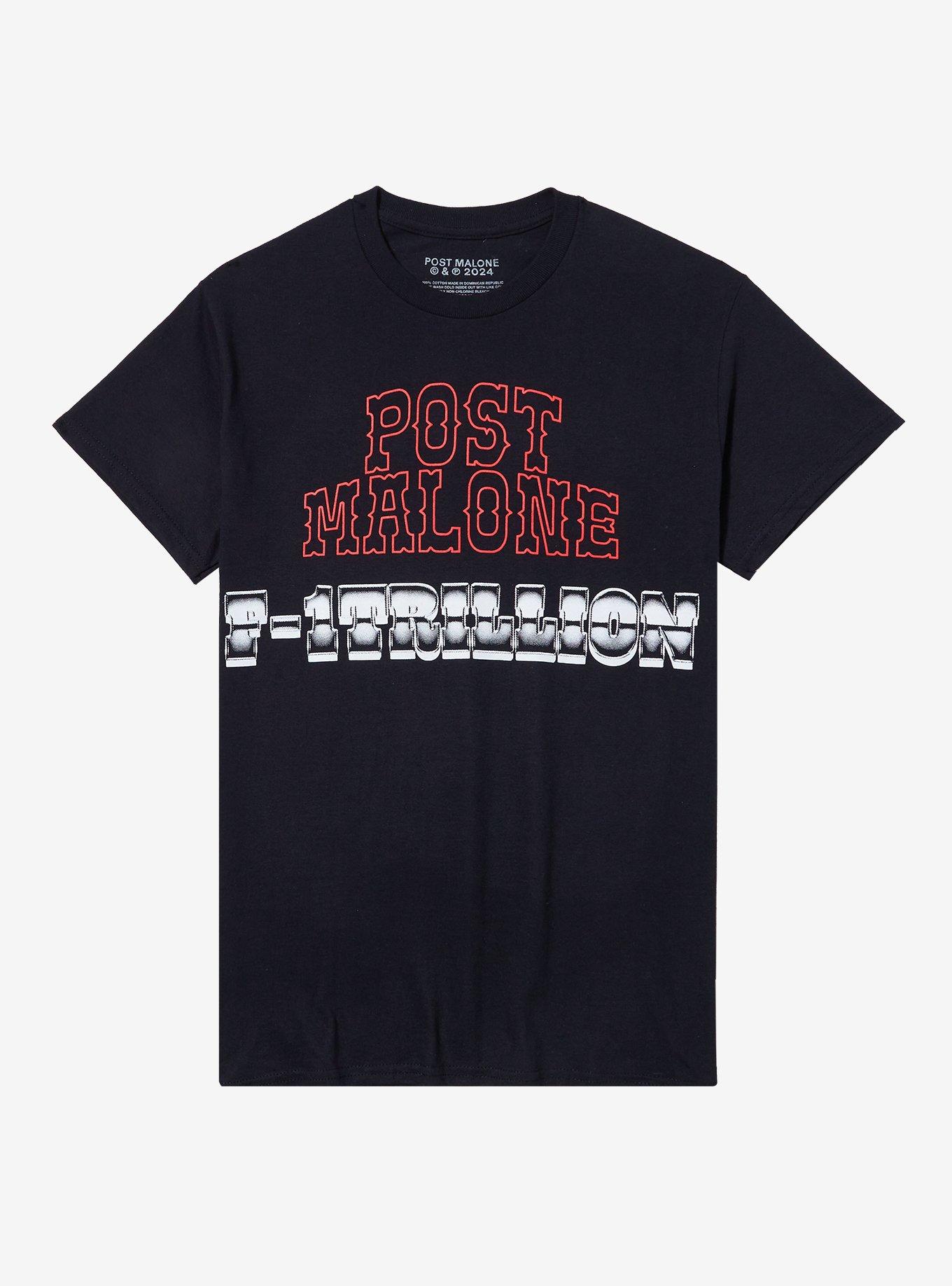 Post Malone F-1 Trillion Tracklist Boyfriend Fit Girls T-Shirt, , hi-res