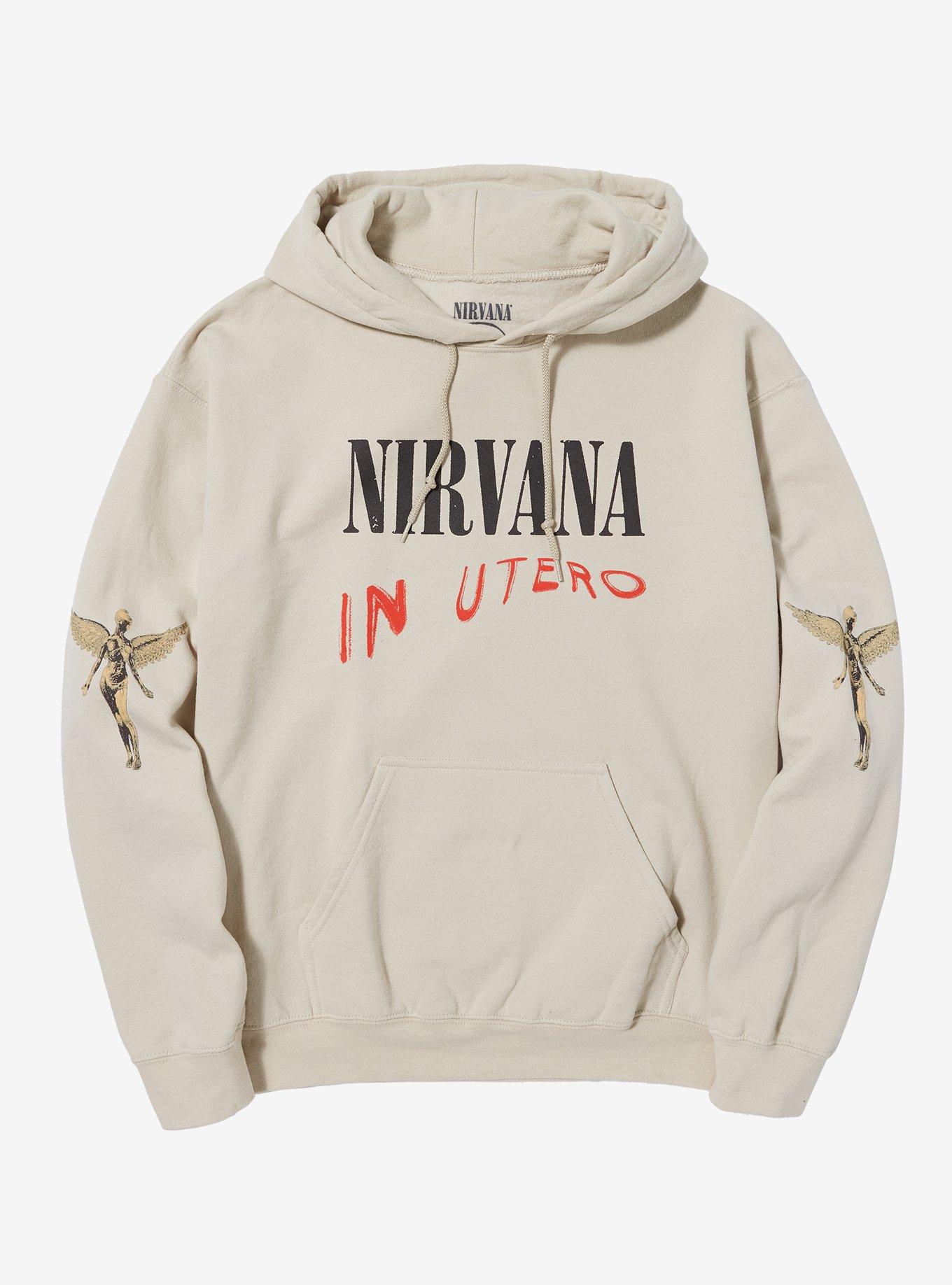 Nirvana In Utero Beige Hoodie Hot Topic