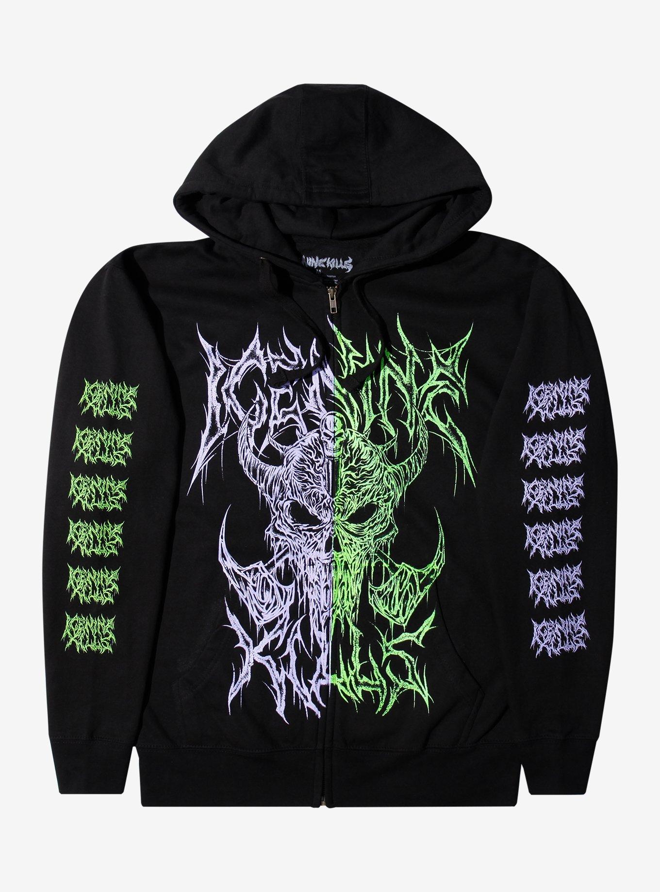 Ice Nine Kills Jagged Demon Skull Hoodie, , hi-res