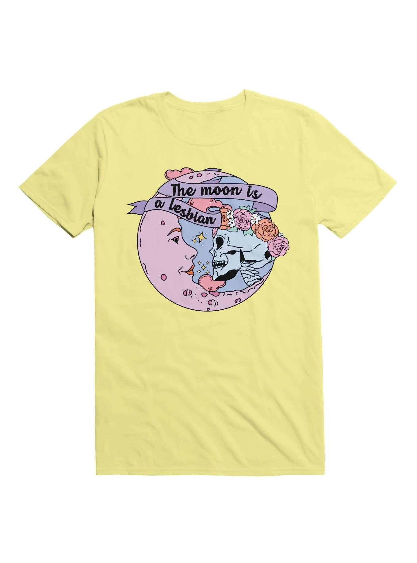 The Moon Is A Lesbian T-Shirt, , hi-res