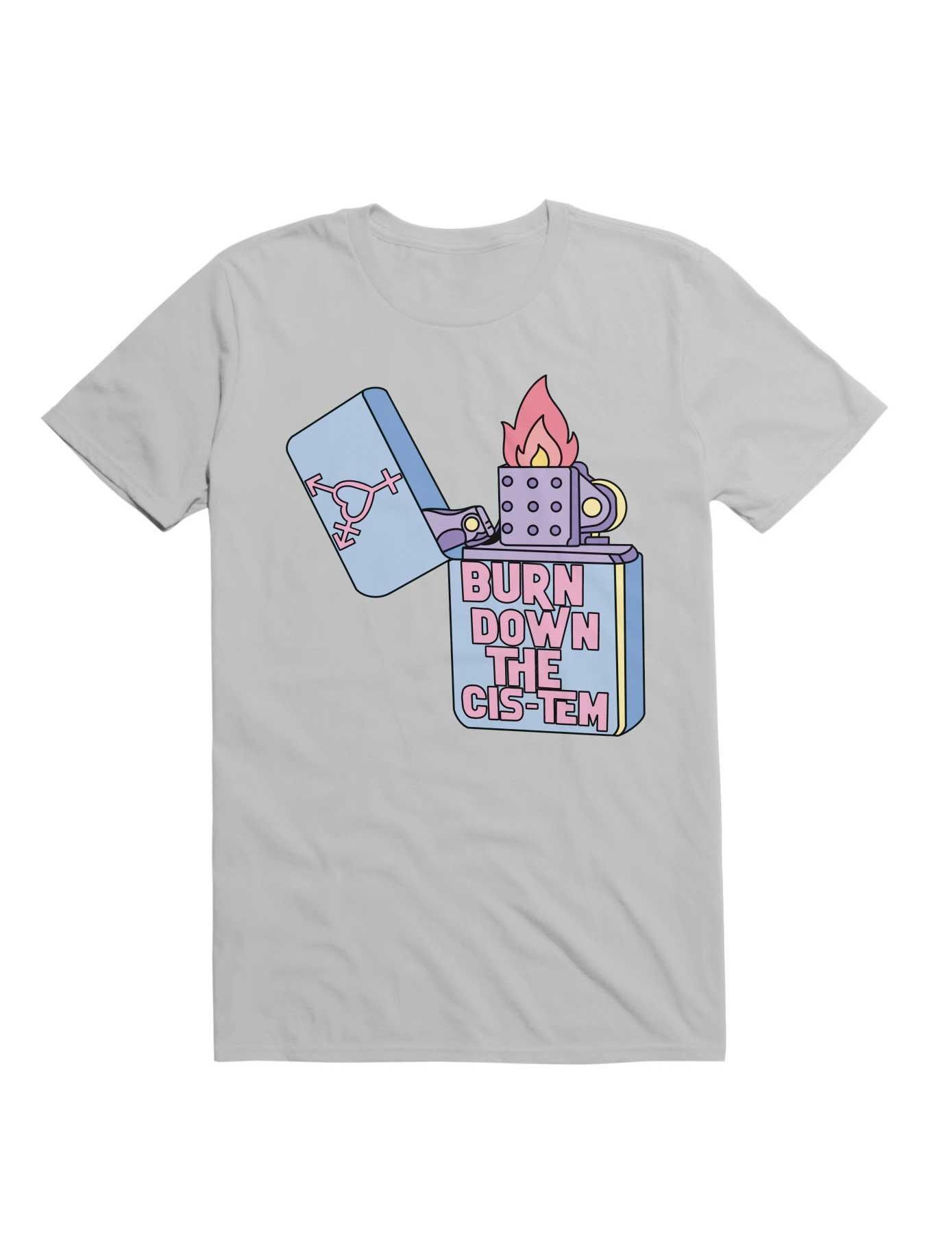 THRDLESS Burn Down The Cis-Tem T-Shirt