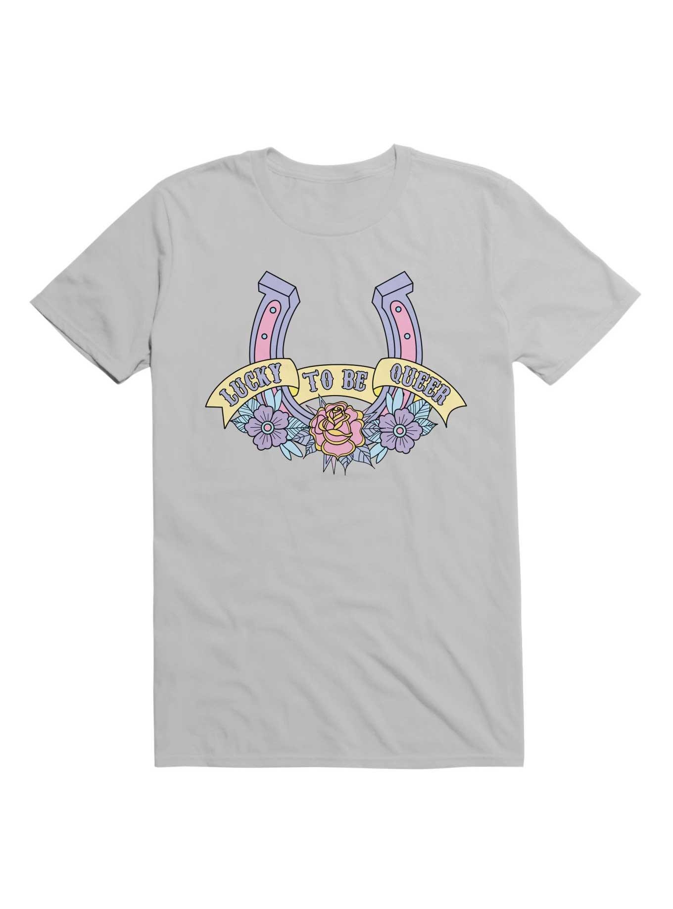 Lucky To Be Queer T-Shirt, , hi-res