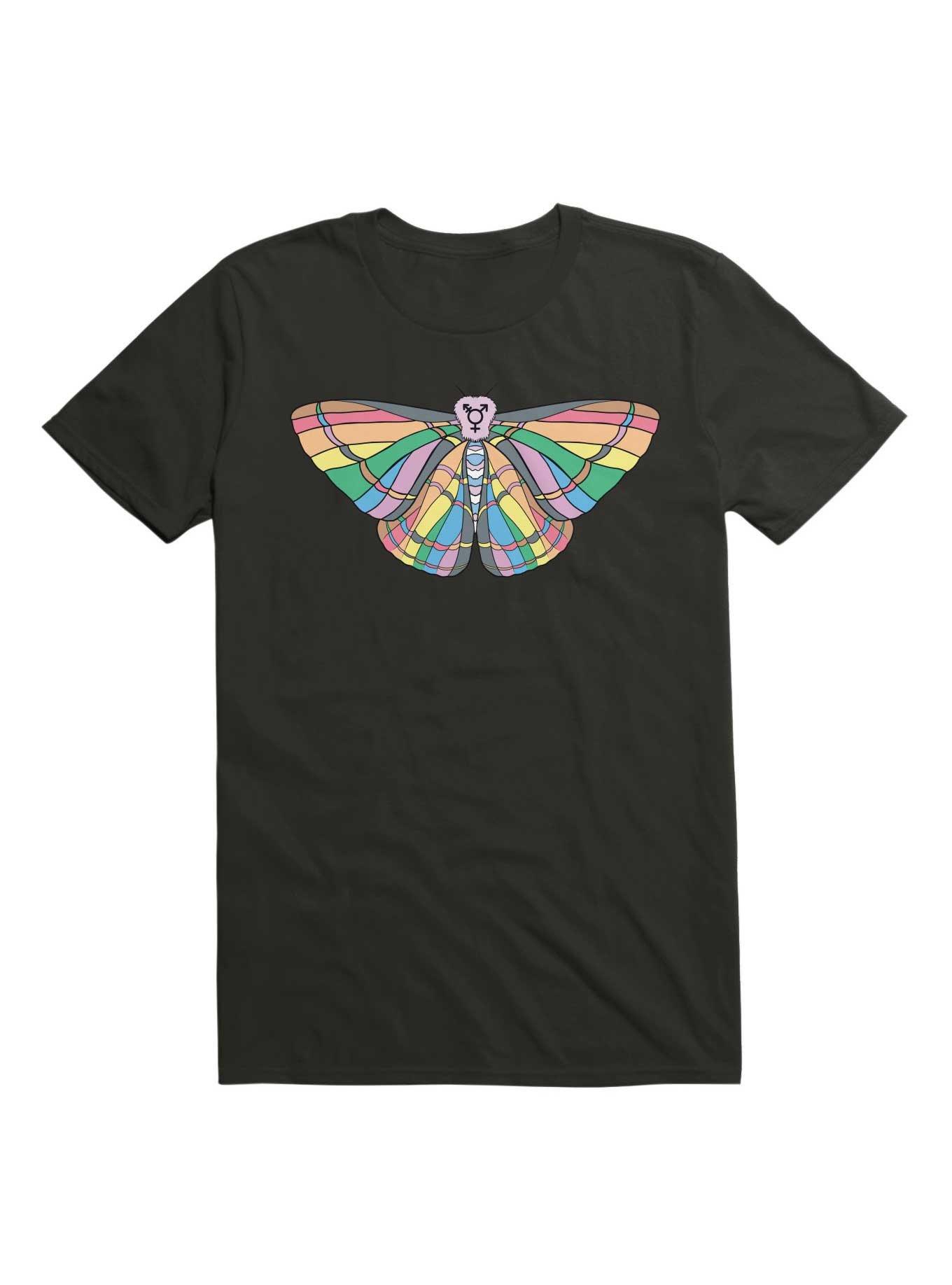 Pride Moth T-Shirt, BLACK, hi-res view 1