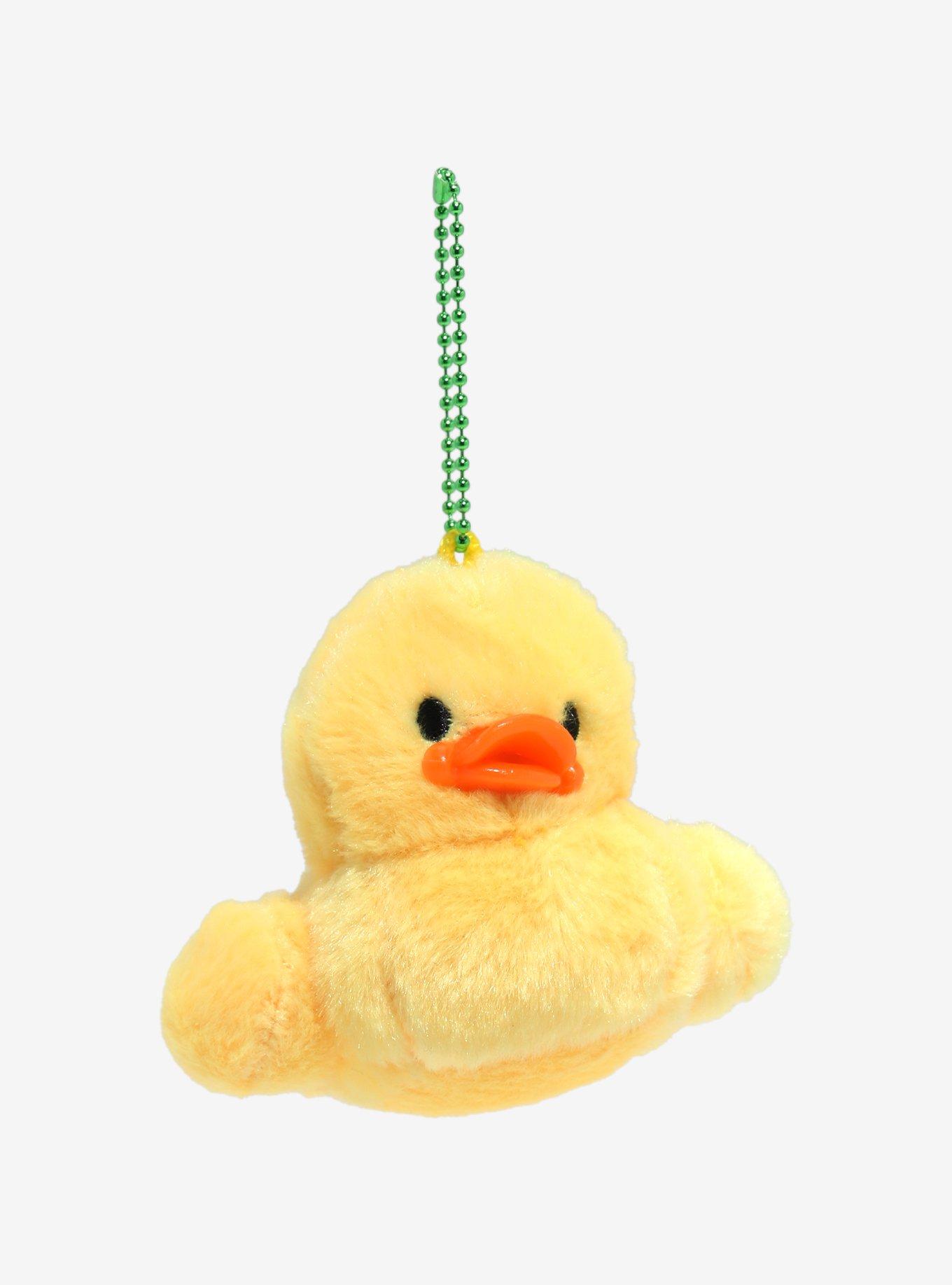 Duck Fuzzy Plush Key Chain, , hi-res