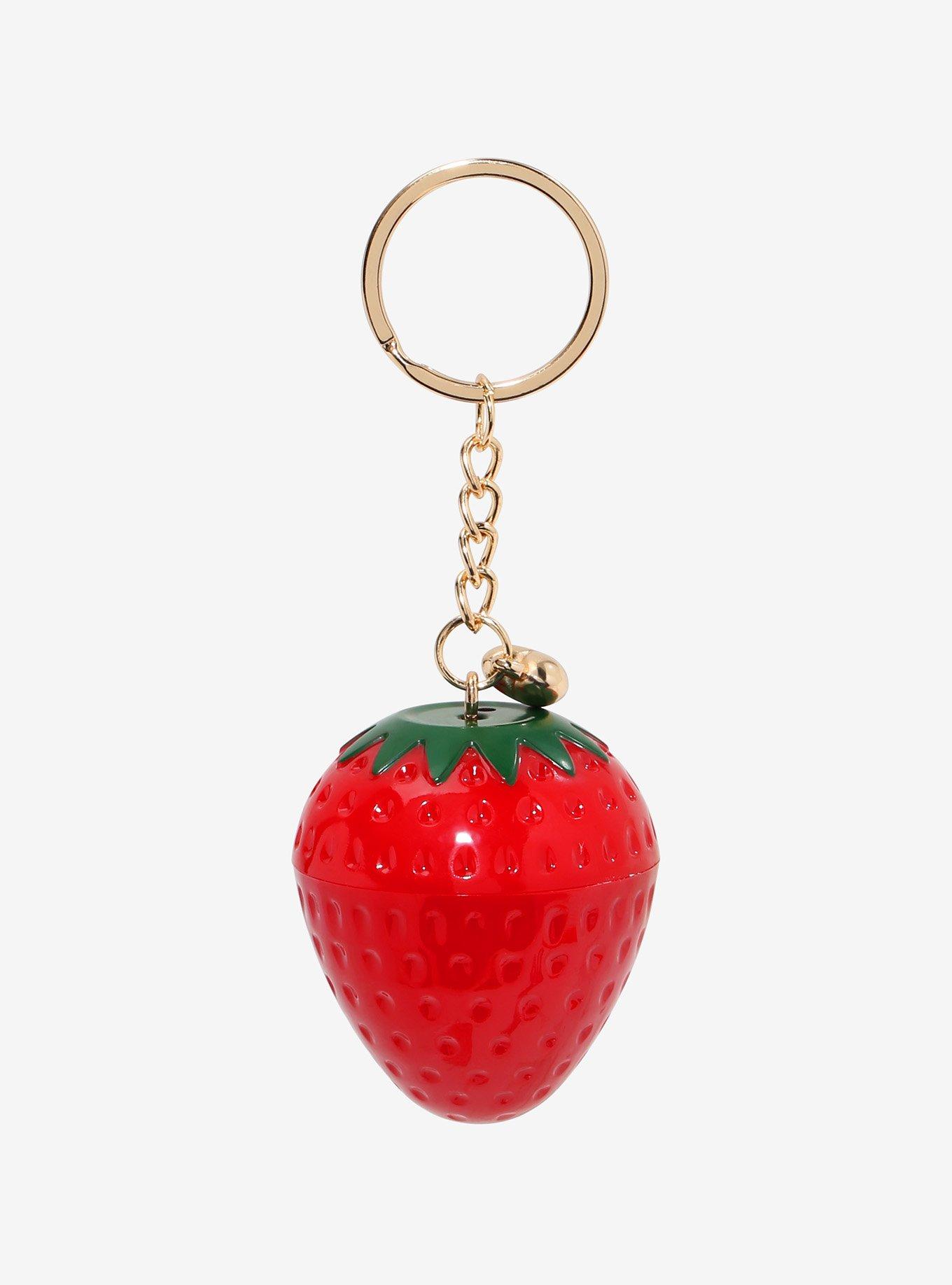 Strawberry Lip Balm Key Chain, , hi-res