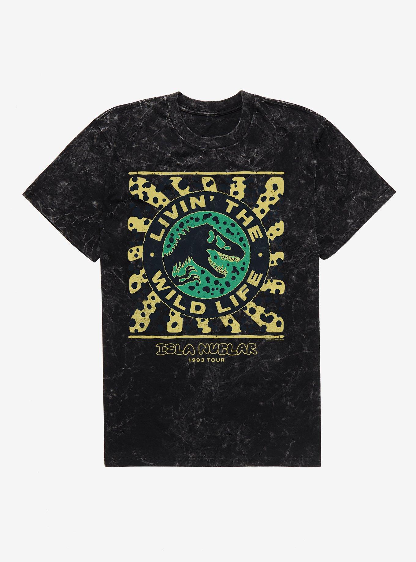 Jurassic Park Livin' The Wild Life Mineral Wash T-Shirt, , hi-res