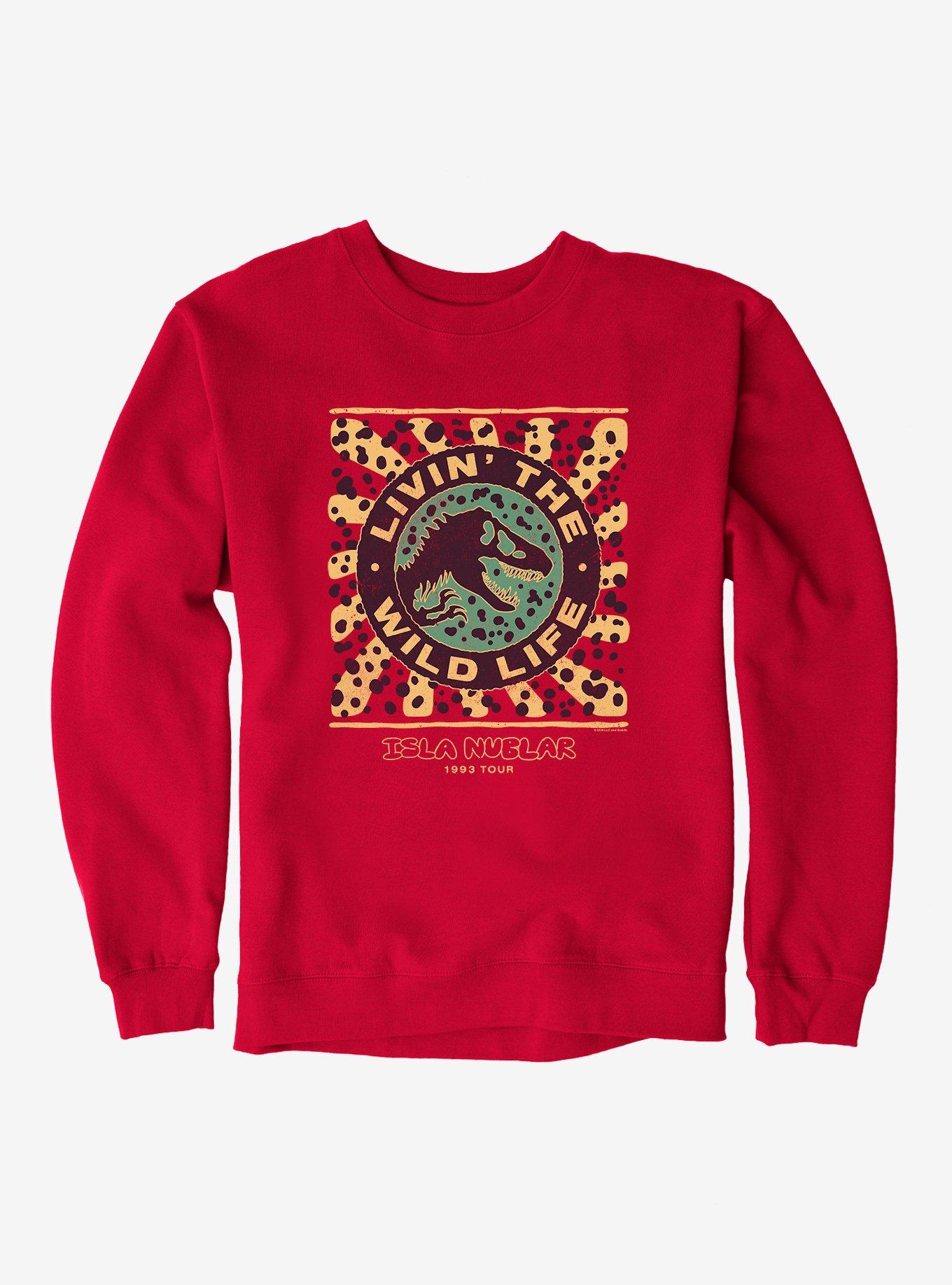 Jurassic Park Livin' The Wild Life Sweatshirt, , hi-res