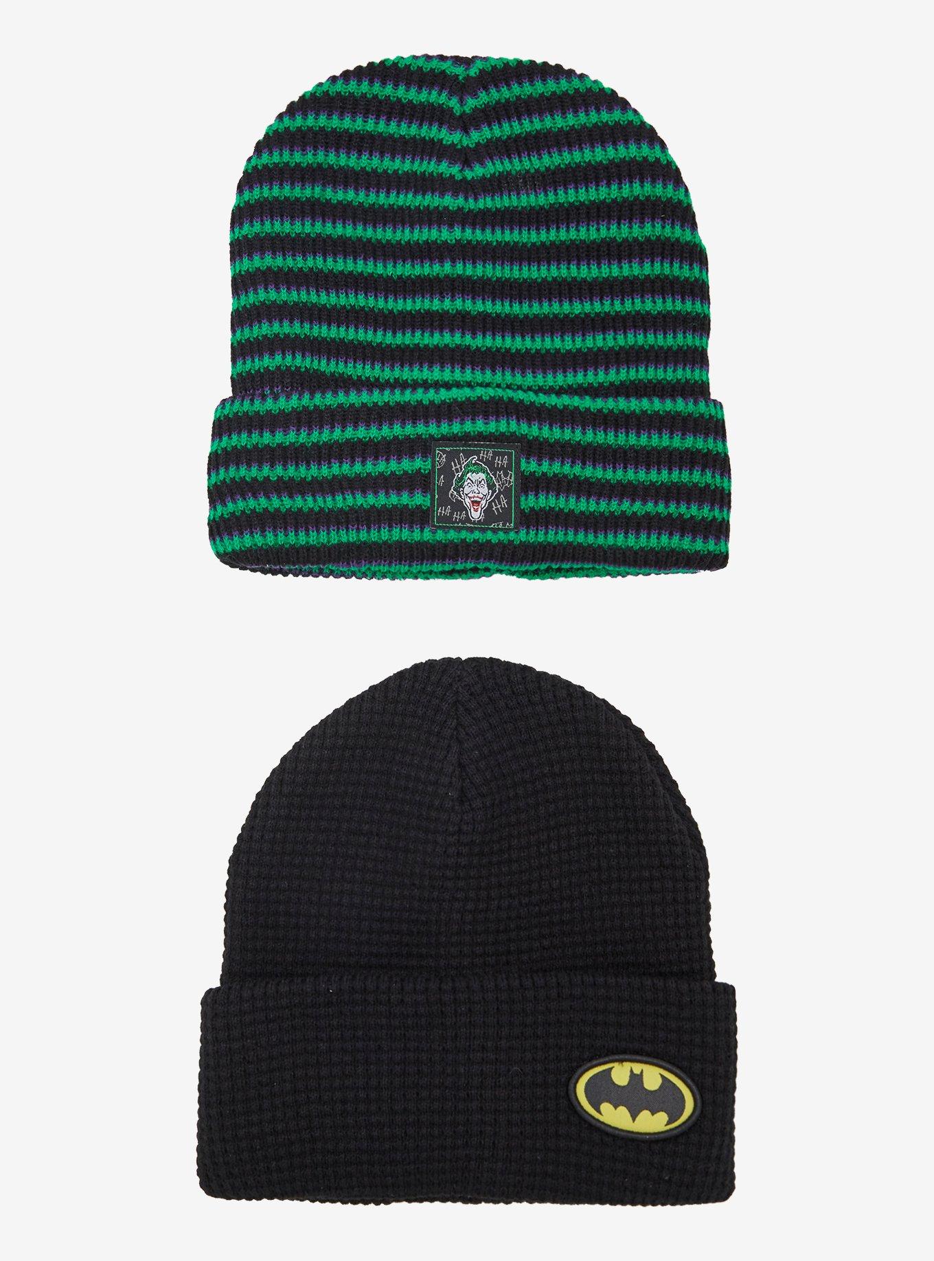 DC Comics Batman & Joker Beanie Set, , hi-res