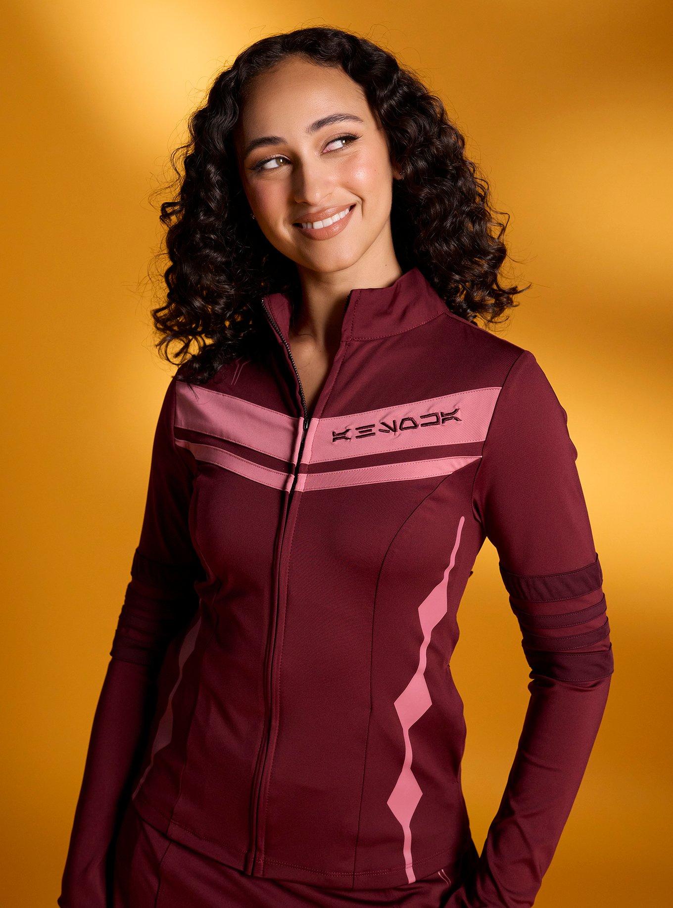 Her Universe Star Wars Ahsoka Tano Burgundy Athletic Jacket Her Universe Exclusive, , hi-res