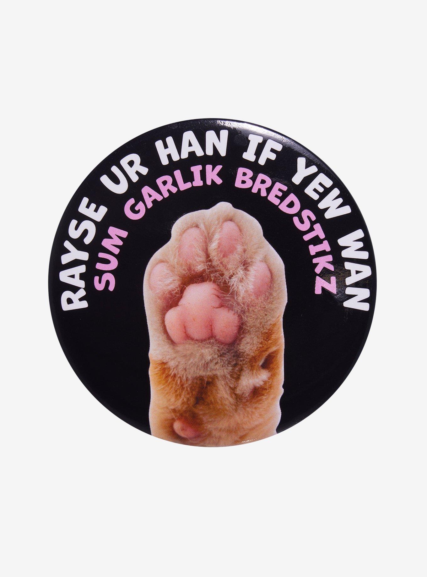 Rayse Ur Han Cat Paw 3 Inch Pin, , hi-res