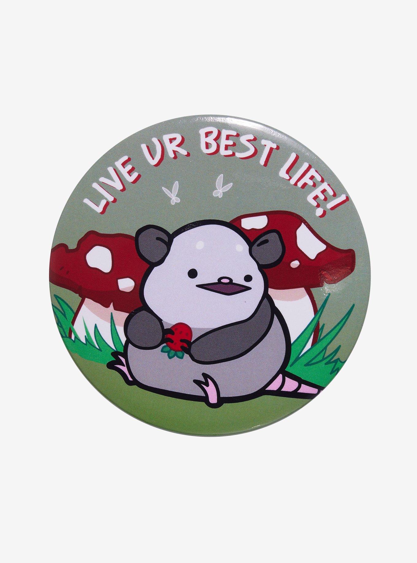 Possum Best Life 3 Inch Pin, , hi-res