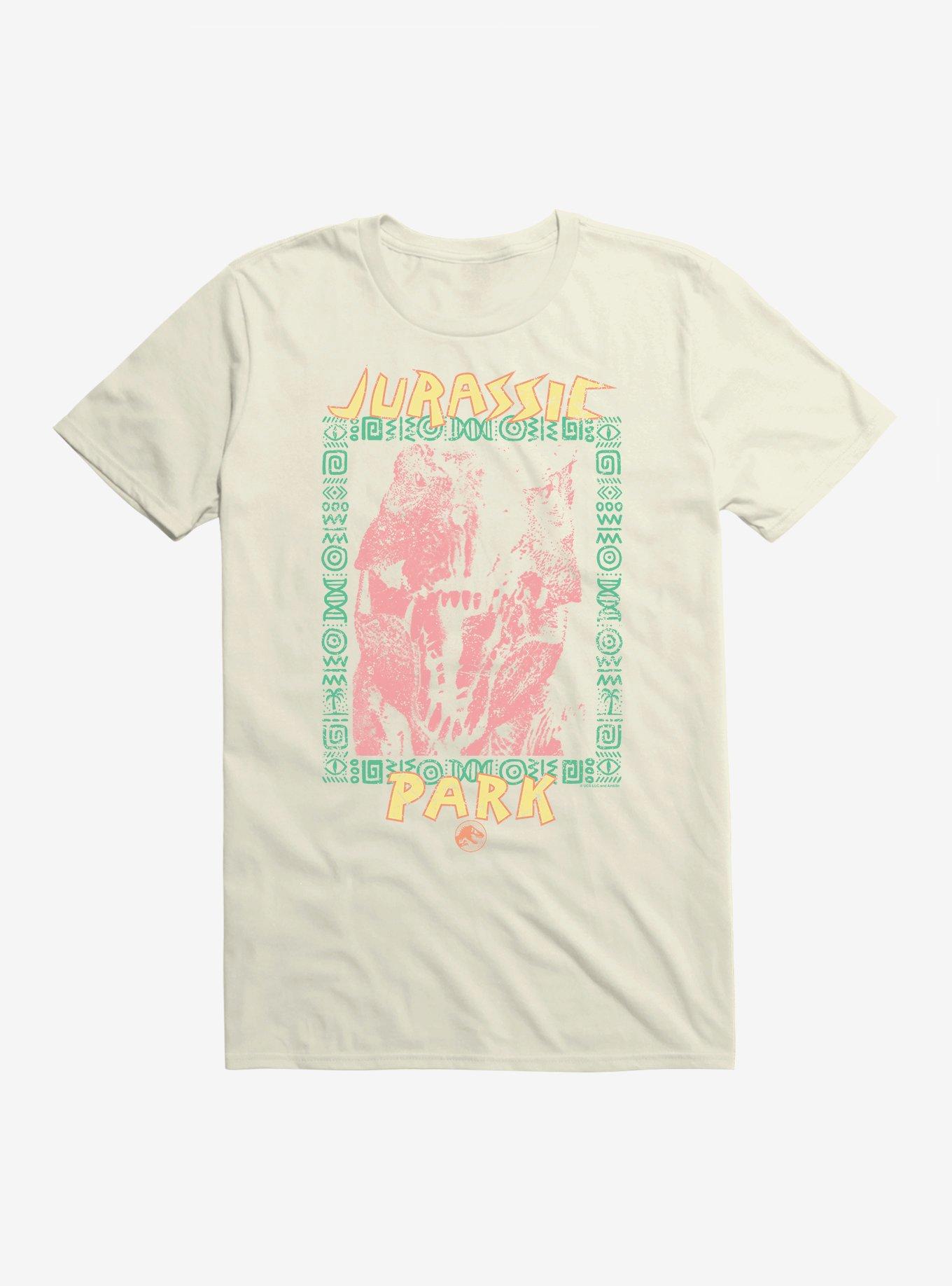 Jurassic Park Retro T-Rex T-Shirt, NATURAL, hi-res