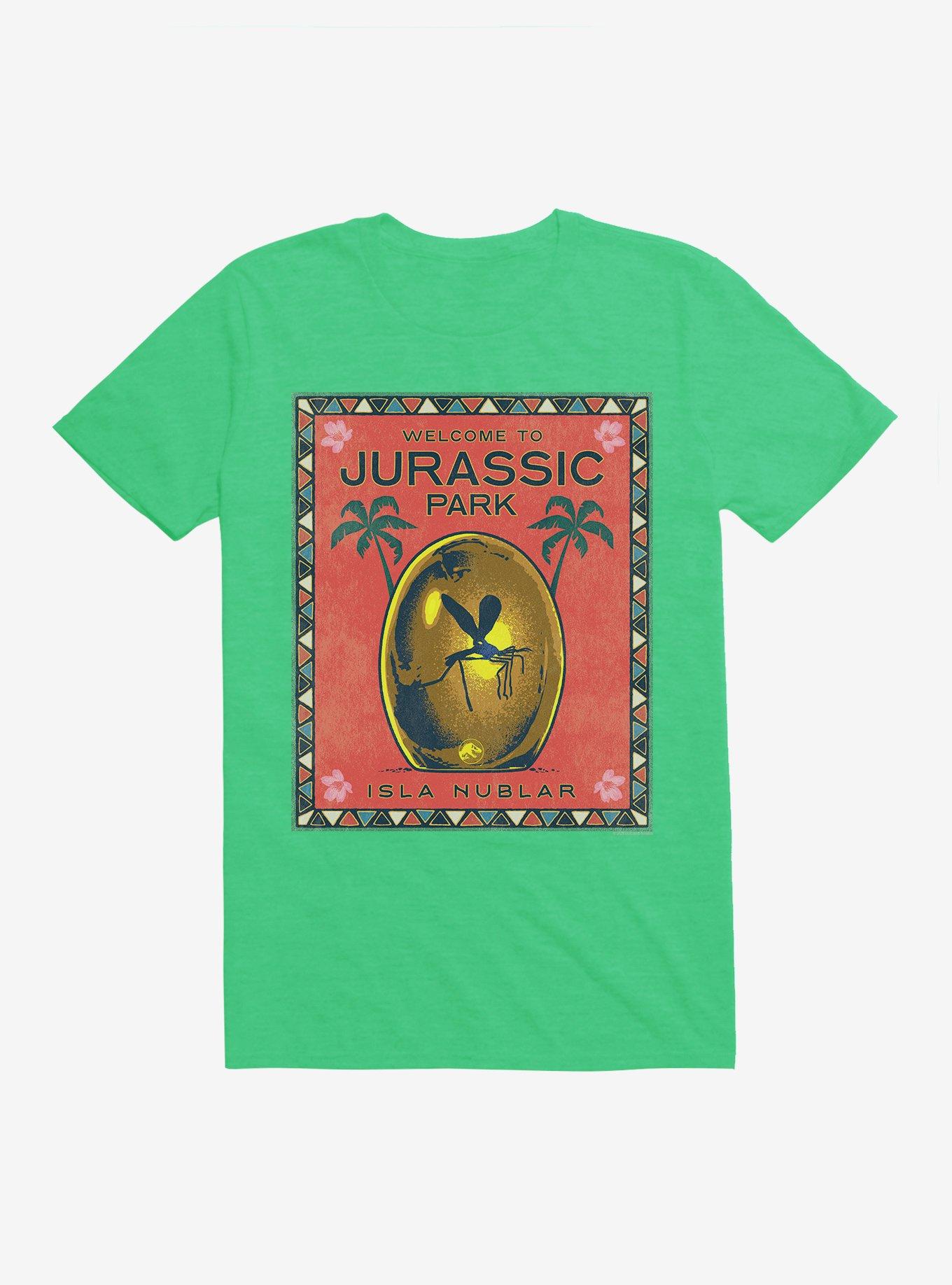 Jurassic Park Welcome Poster T-Shirt, , hi-res