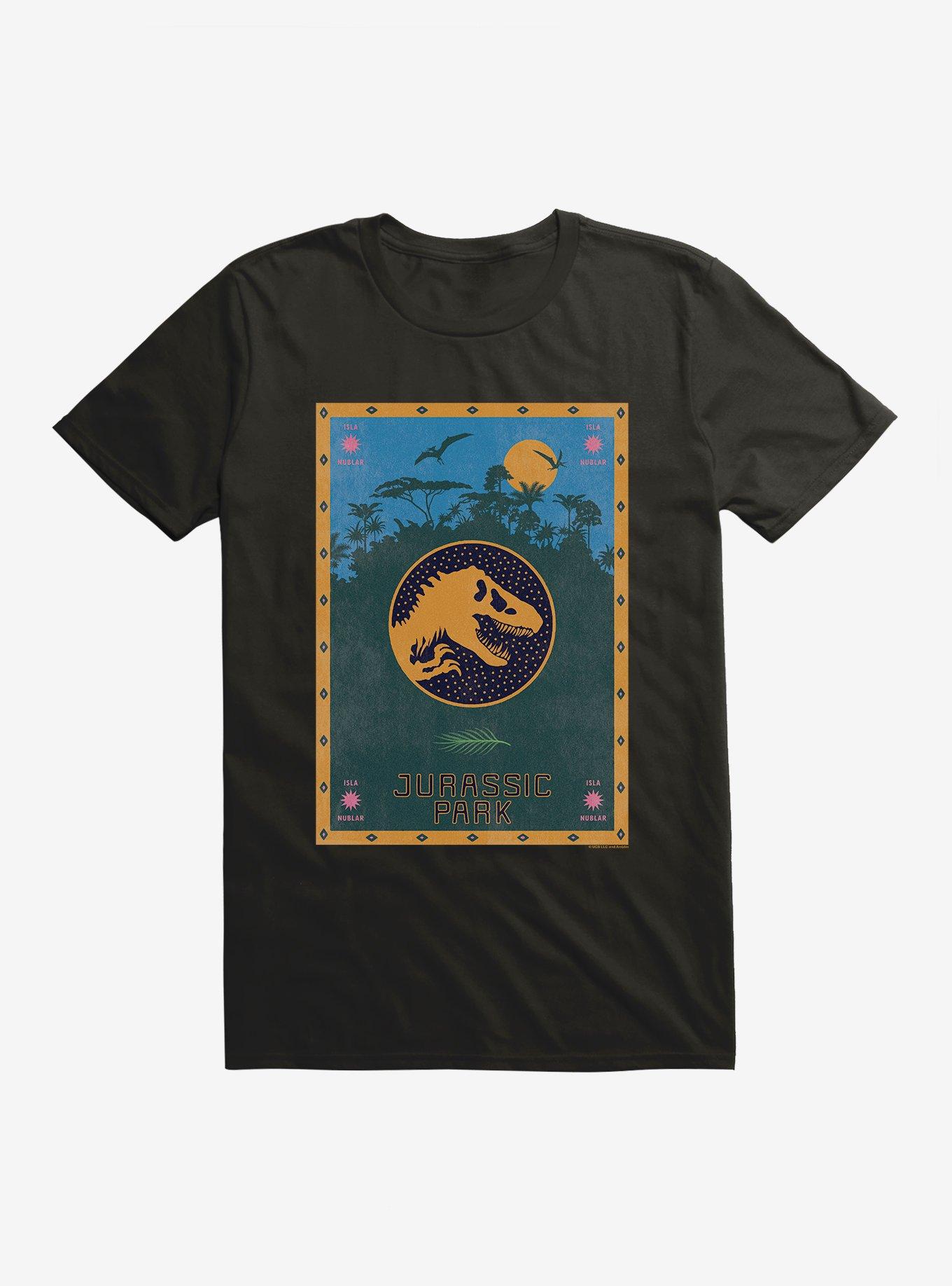 Jurassic Park Retro Poster T-Shirt, , hi-res