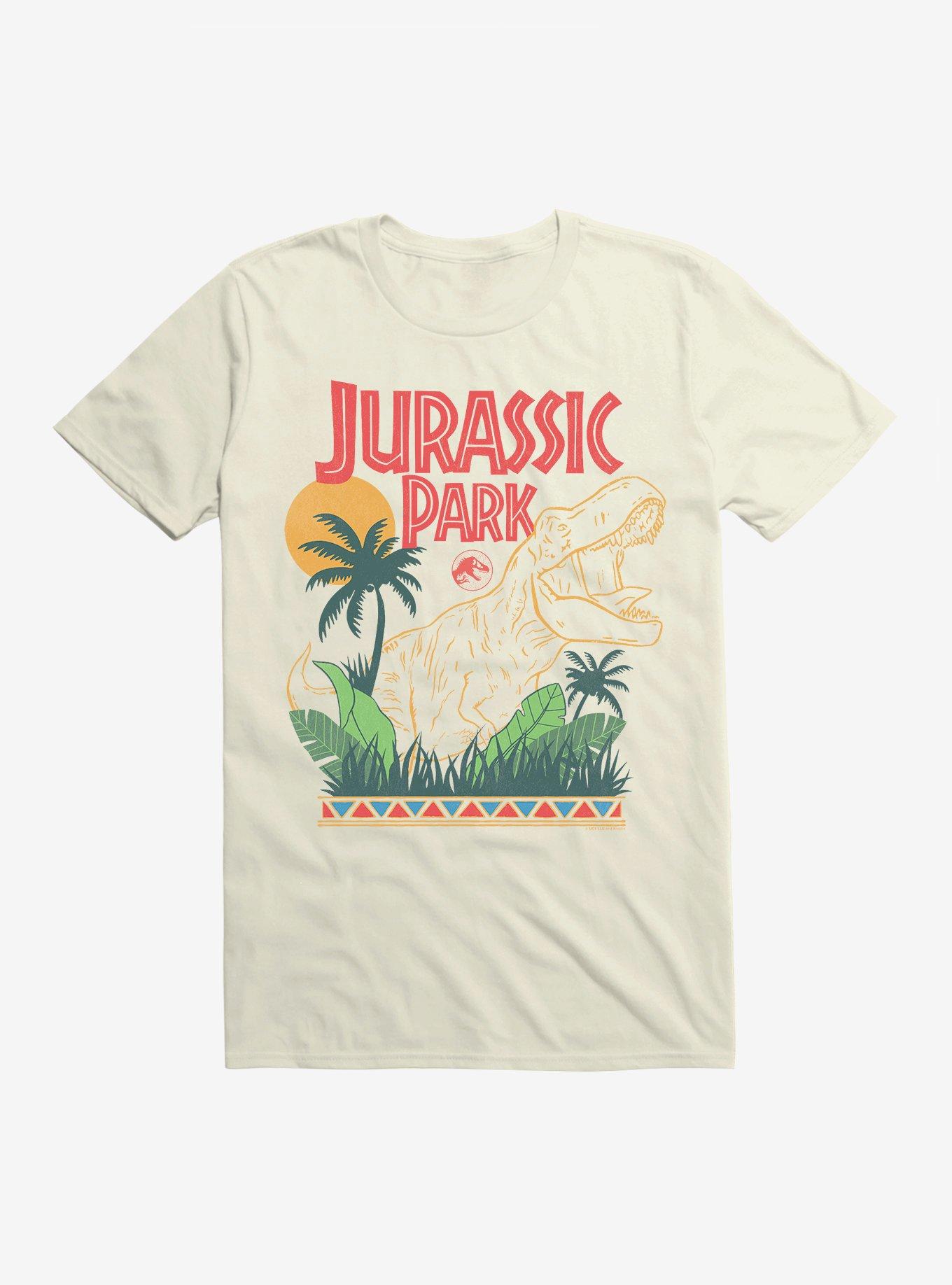 Jurassic Park T-Rex Roar T-Shirt, NATURAL, hi-res