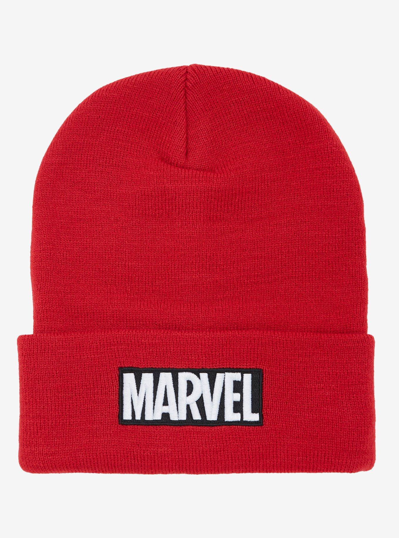 Marvel Red Logo Beanie, , hi-res