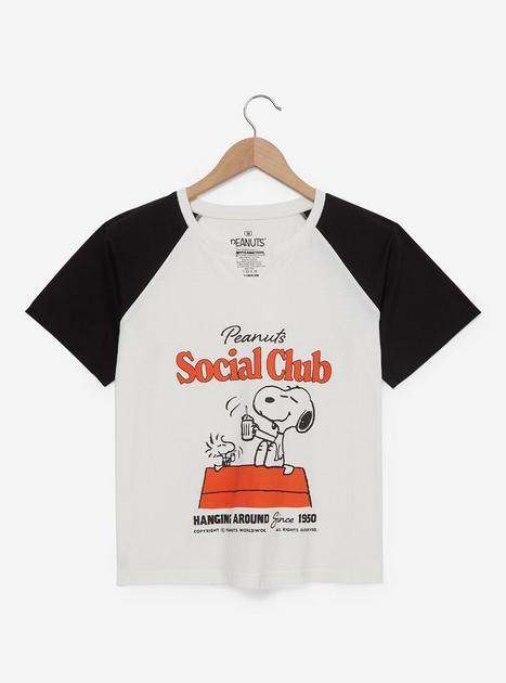 Peanuts Snoopy Woodstock Social Club Women's Raglan Baby - Main Image