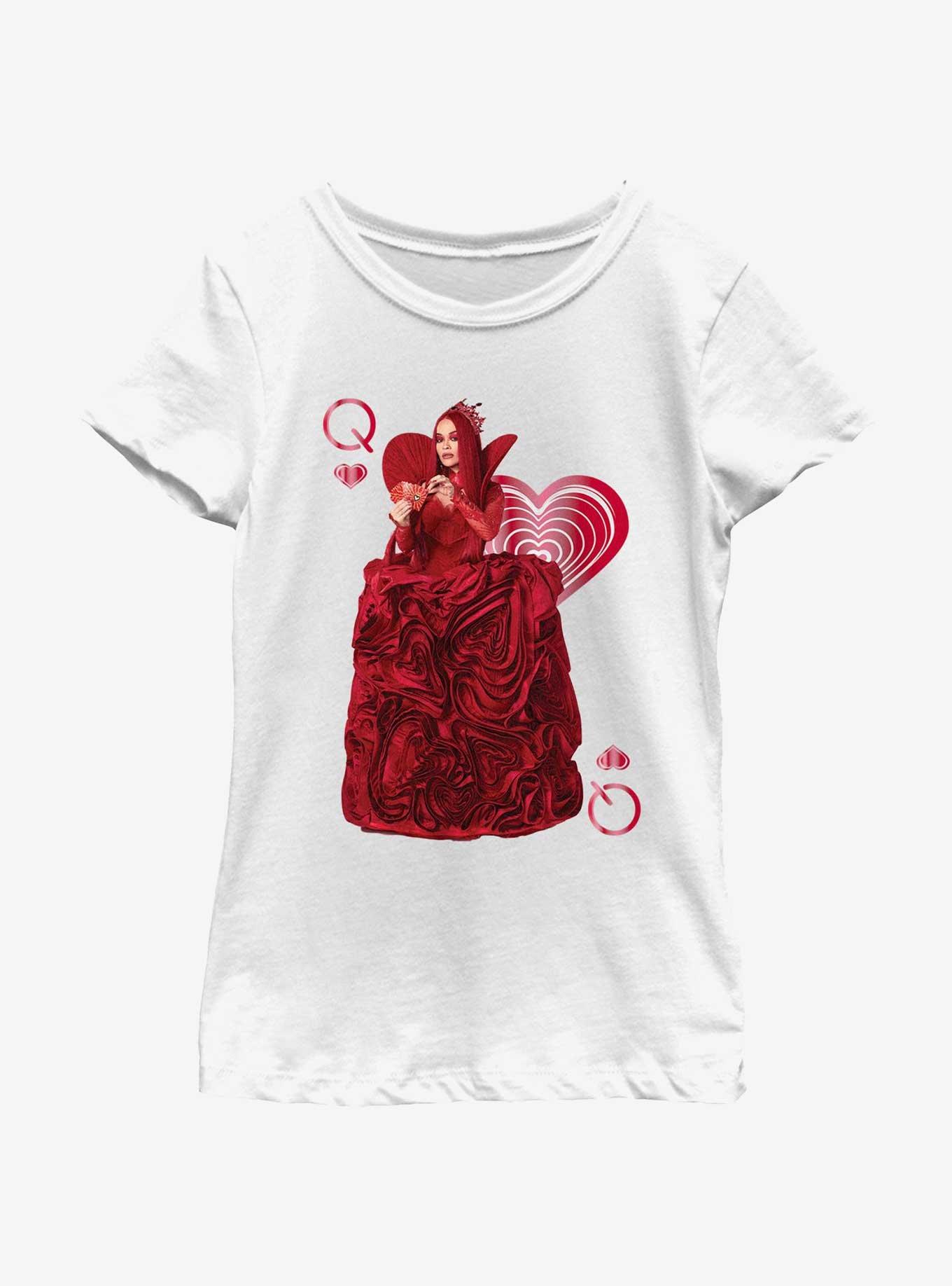 Disney Descendants Queen Of Hearts Youth Girls T-Shirt, WHITE, hi-res