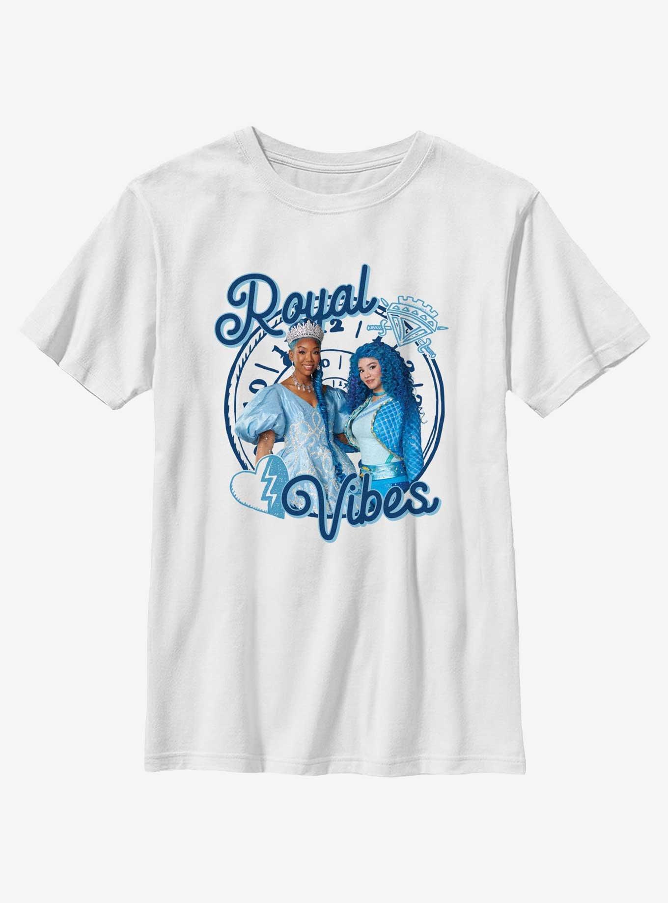 Disney Descendants Royal Vibes Frame Youth T-Shirt, WHITE, hi-res