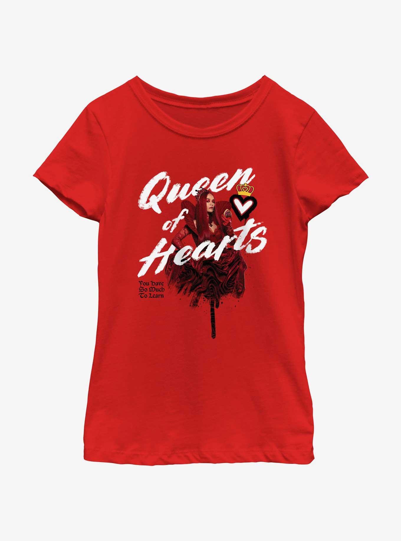 Disney Descendants Queen Of Hearts Red Youth Girls T-Shirt, RED, hi-res