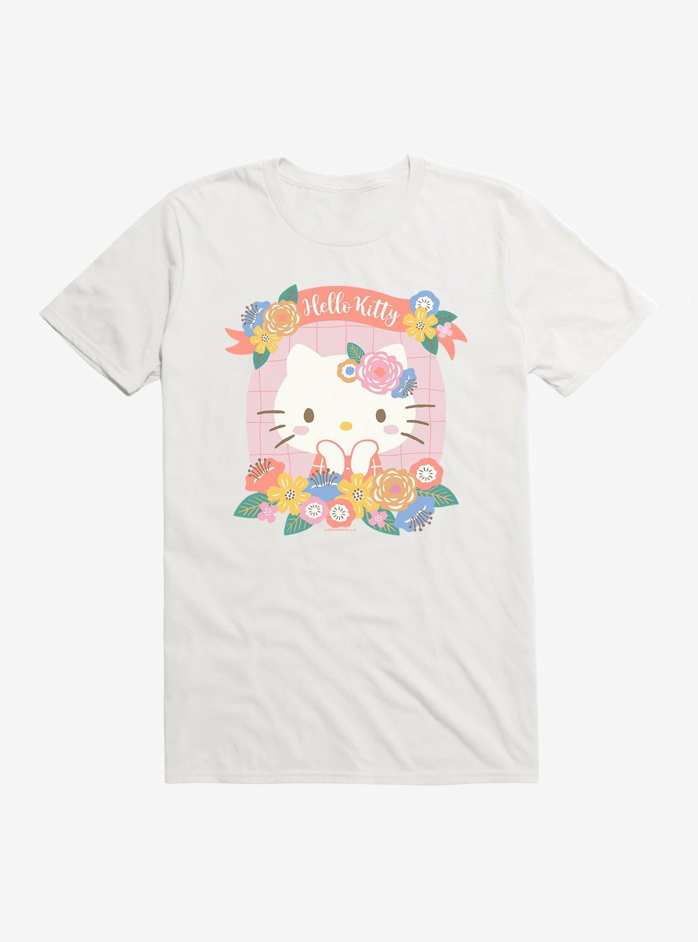 Hello Kitty Floral Frame T-Shirt, , hi-res