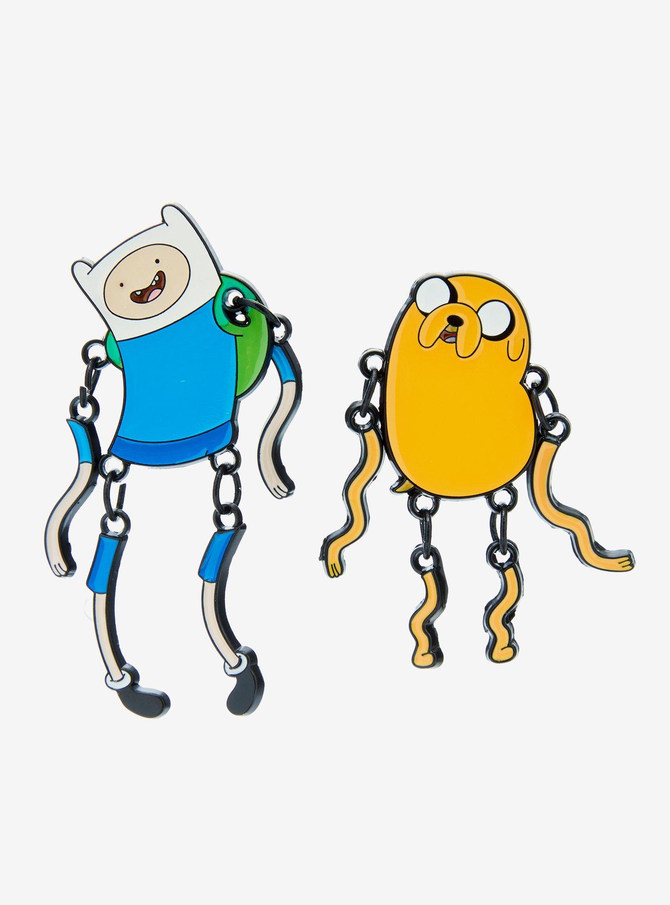 Adventure Time Jake & Finn Wiggle Enamel Pin Set, , hi-res