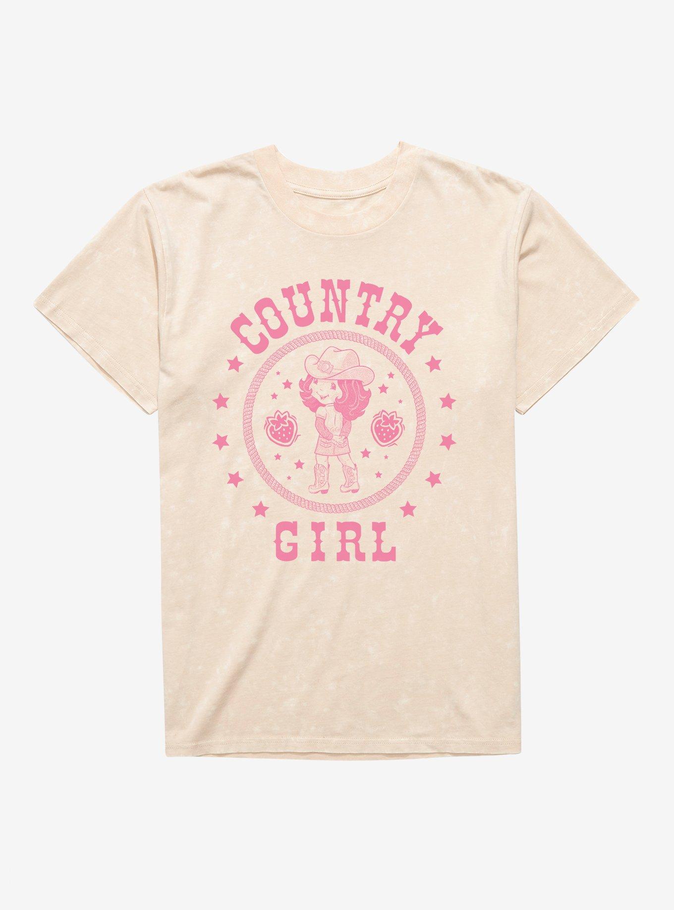 Strawberry Shortcake Country Girl Mineral Wash T-Shirt, NATURAL MINERAL WASH, hi-res