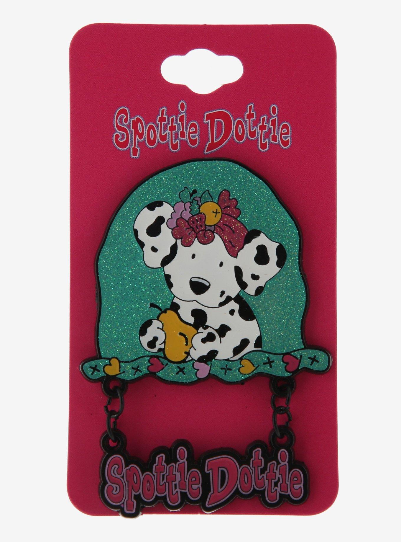 Spottie Dottie Glitter Enamel Pin, , hi-res