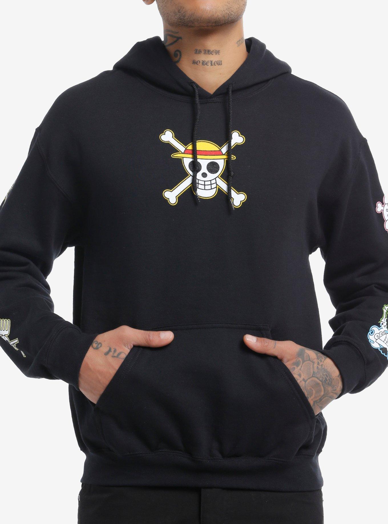 One Piece Straw Hat Pirates Jolly Rogers Hoodie Hot Topic