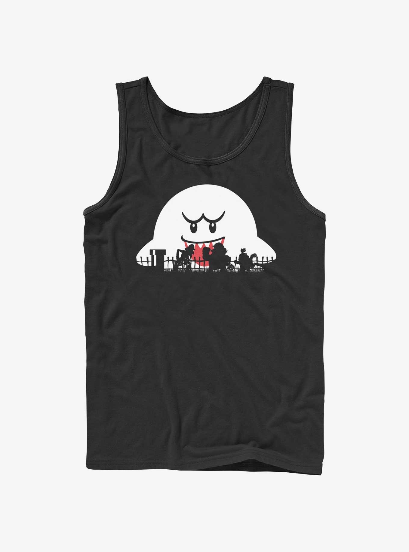 Nintendo Mario Halloween Silhouttes Tank, BLACK, hi-res