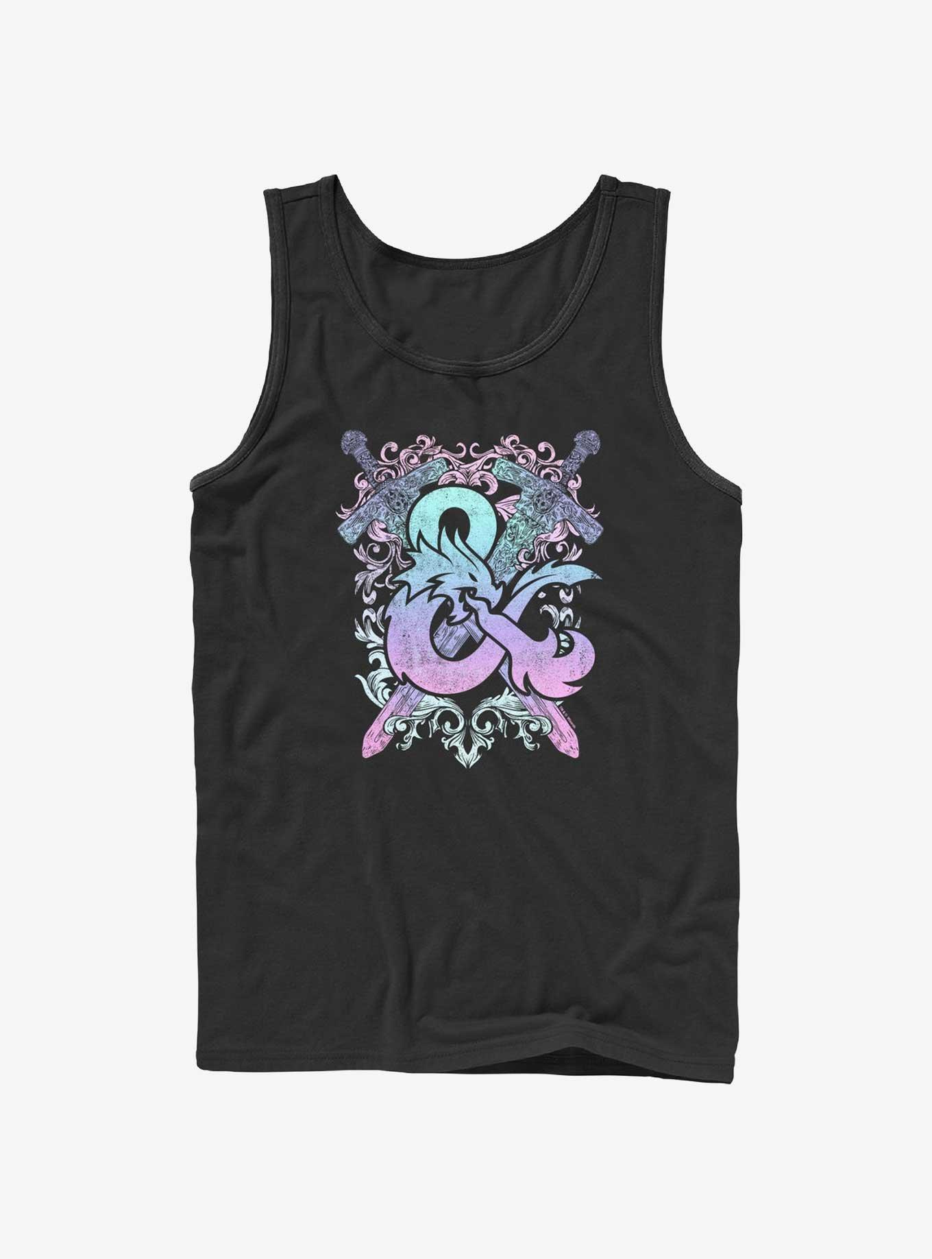 Dungeons & Dragons Pastel Ampersand Tank, BLACK, hi-res