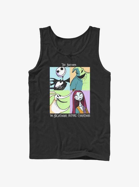 Disney The Nightmare Before Christmas Character Squares Tank - BLACK ...