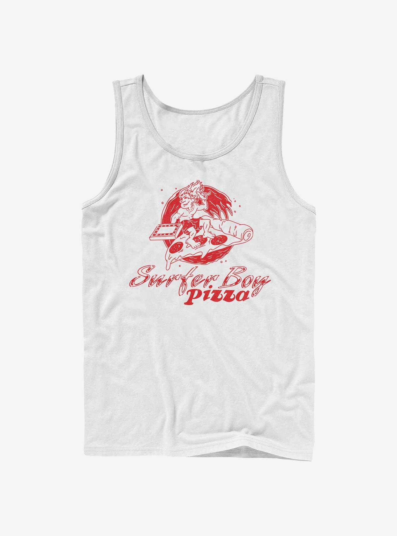 Stranger Things Surfer Boy Pizza Tank, WHITE, hi-res