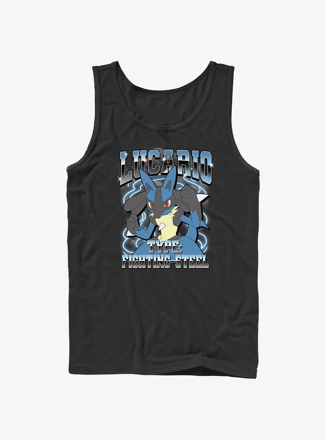Pokemon Lucario Tank, BLACK, hi-res