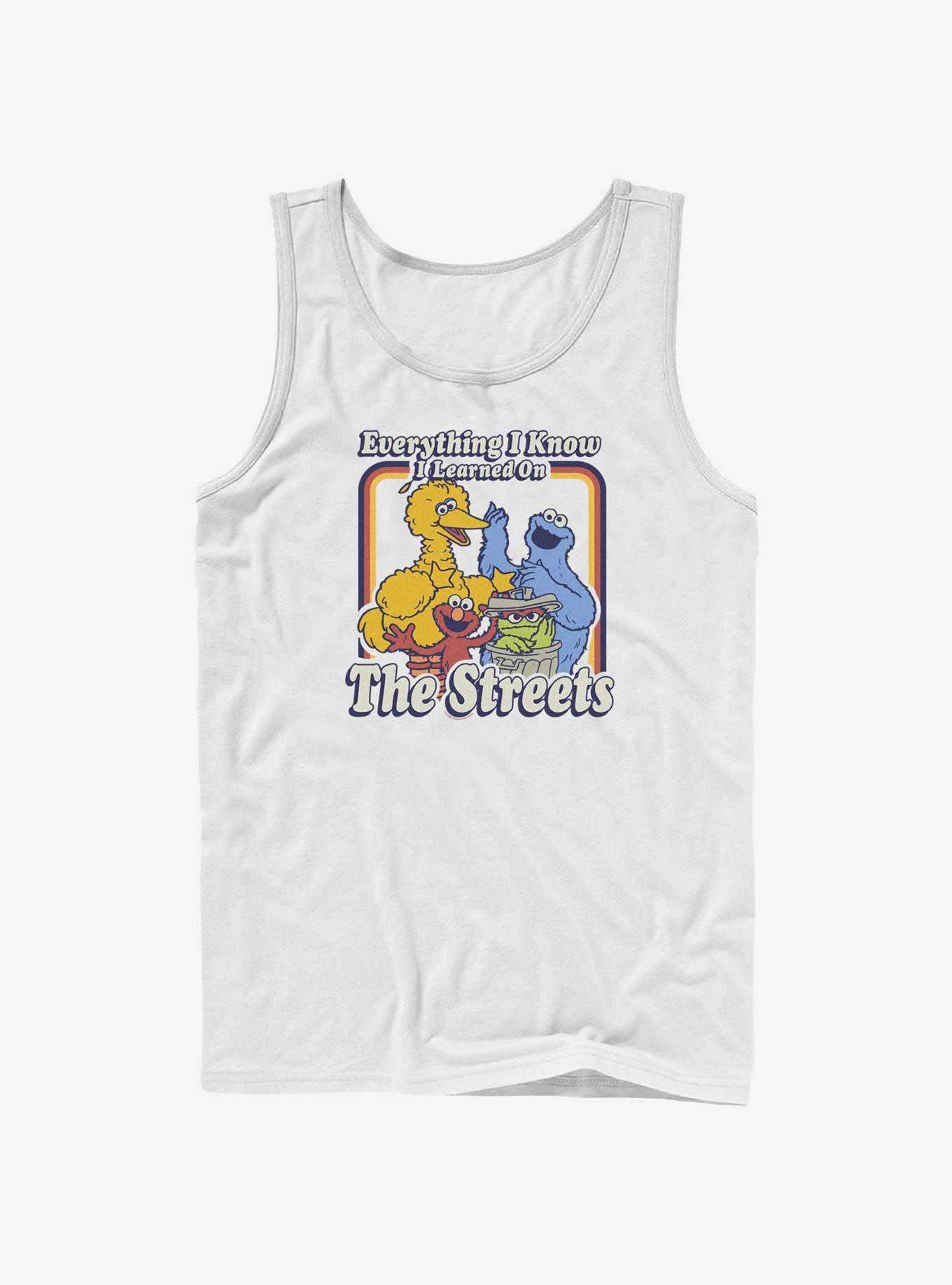 Sesame Street Everything I Know I Learned On The Streets Tank Top, , hi-res